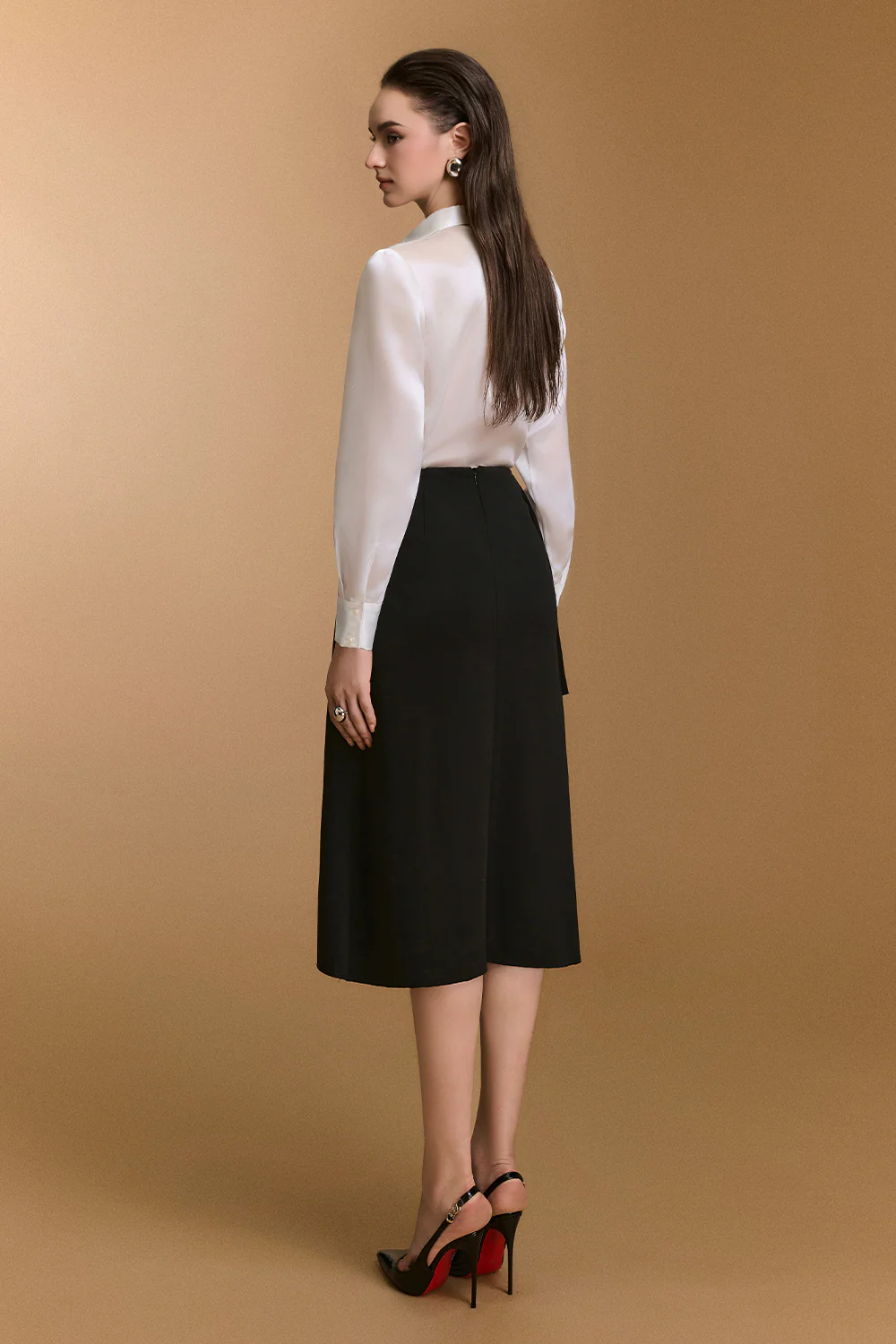 Scarlet Wrap Jersey Skirt