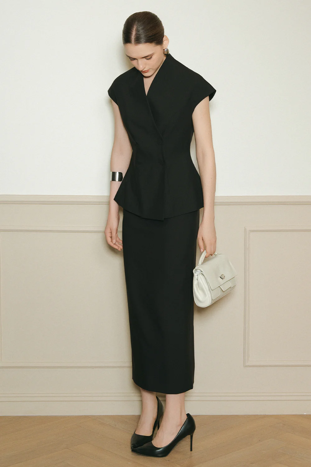 Sloane Peplum Wool Top