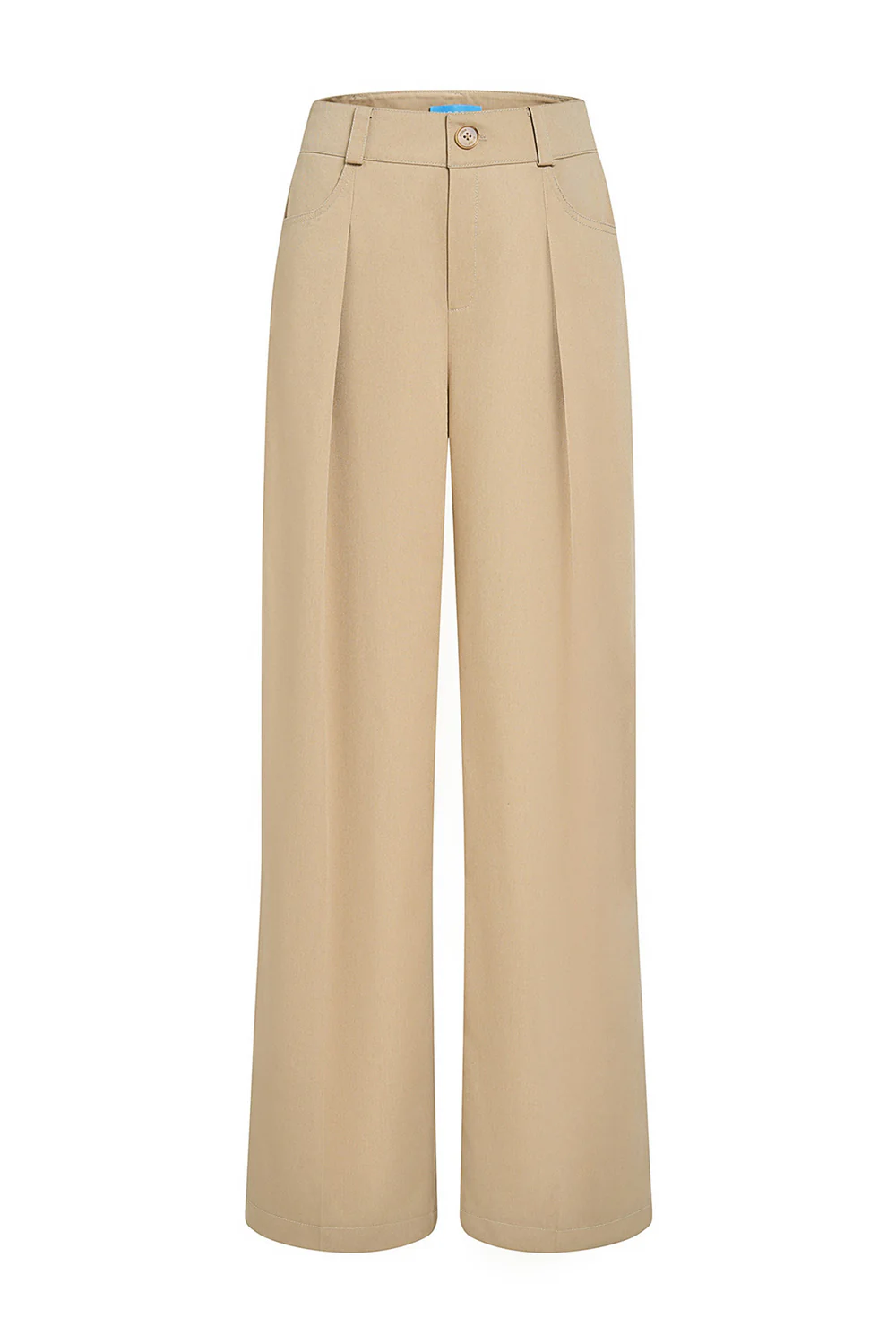 Darlin Straight Pleated Khaki Ankle Length Pants