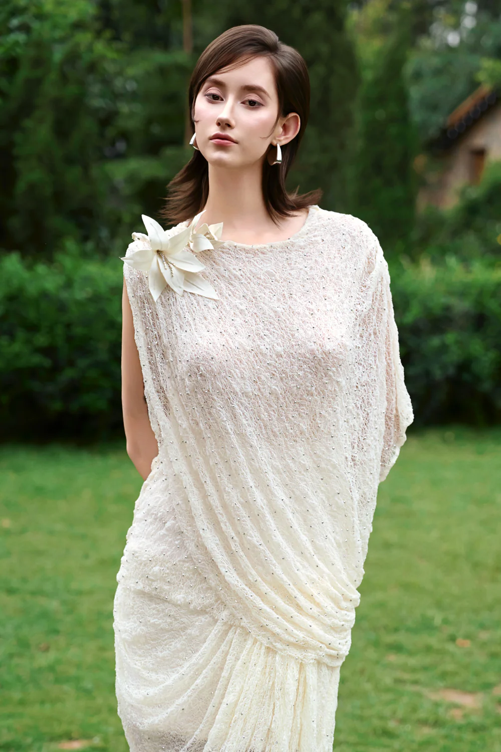 Soften Wrap Draped Skirt