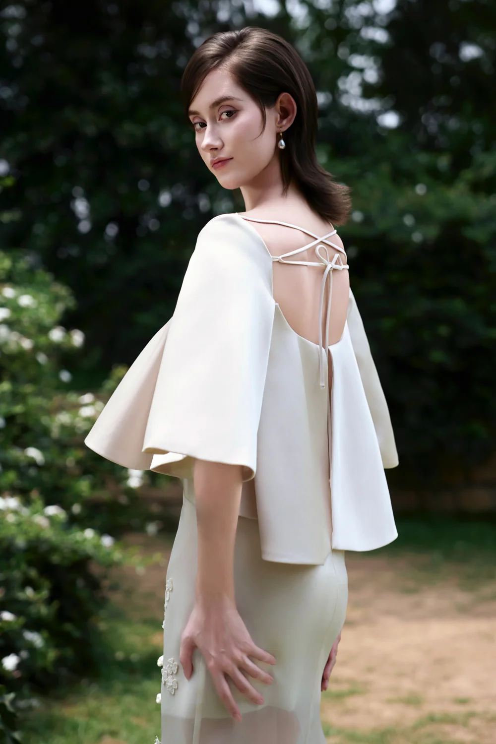 Lily Off-Shoulder Applique Maxi Dress