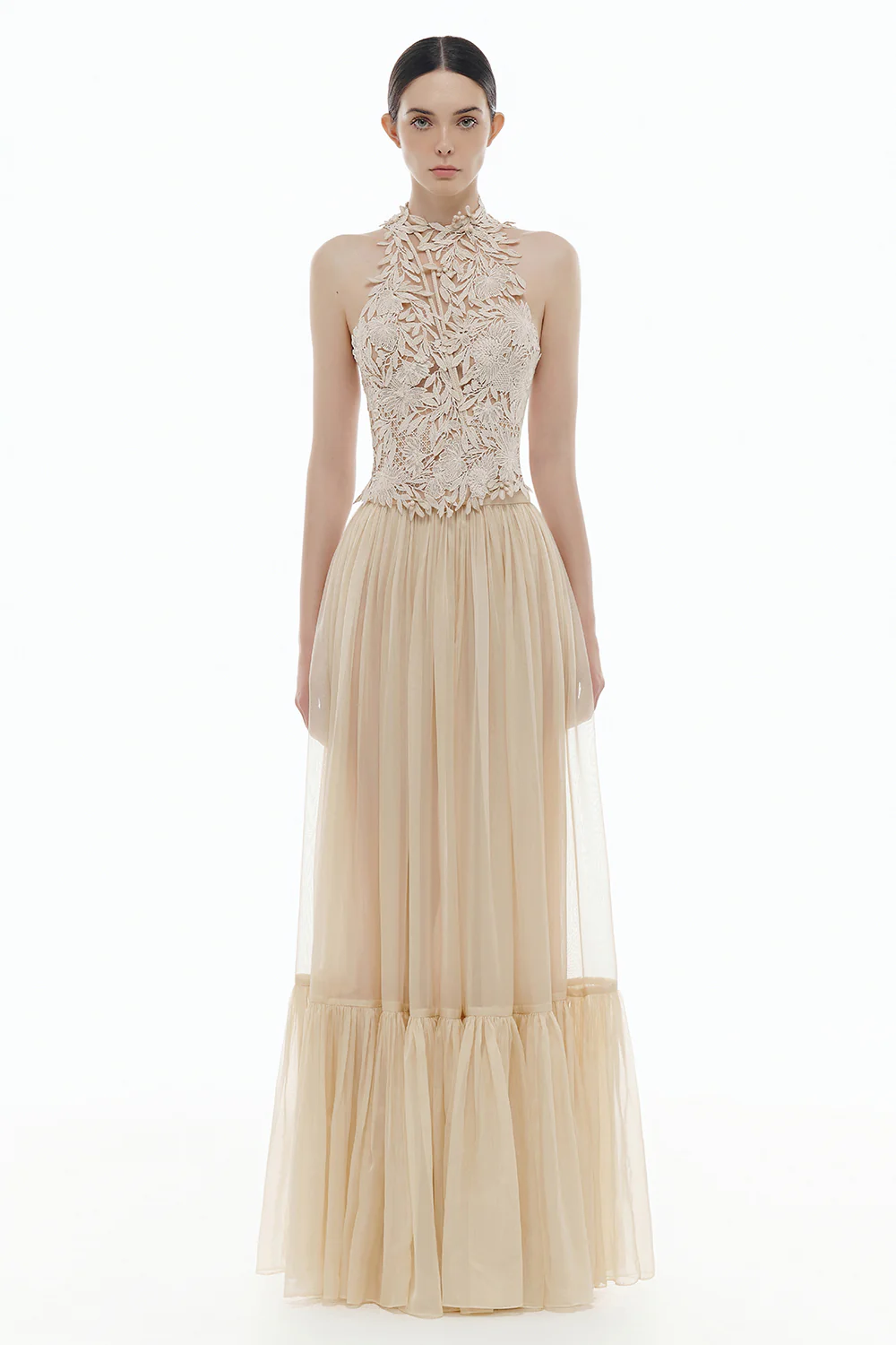 Sylvie A-line Shirring Skirt