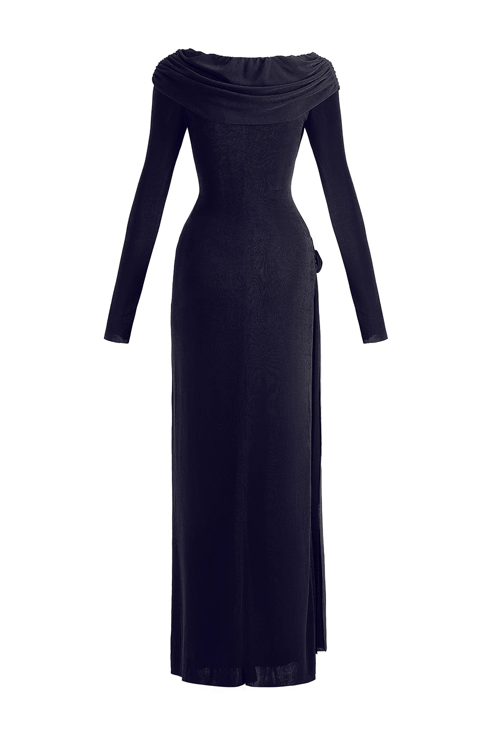 Dandelion Sheath Long Sleeved Elastic Cotton Floor Length Dress