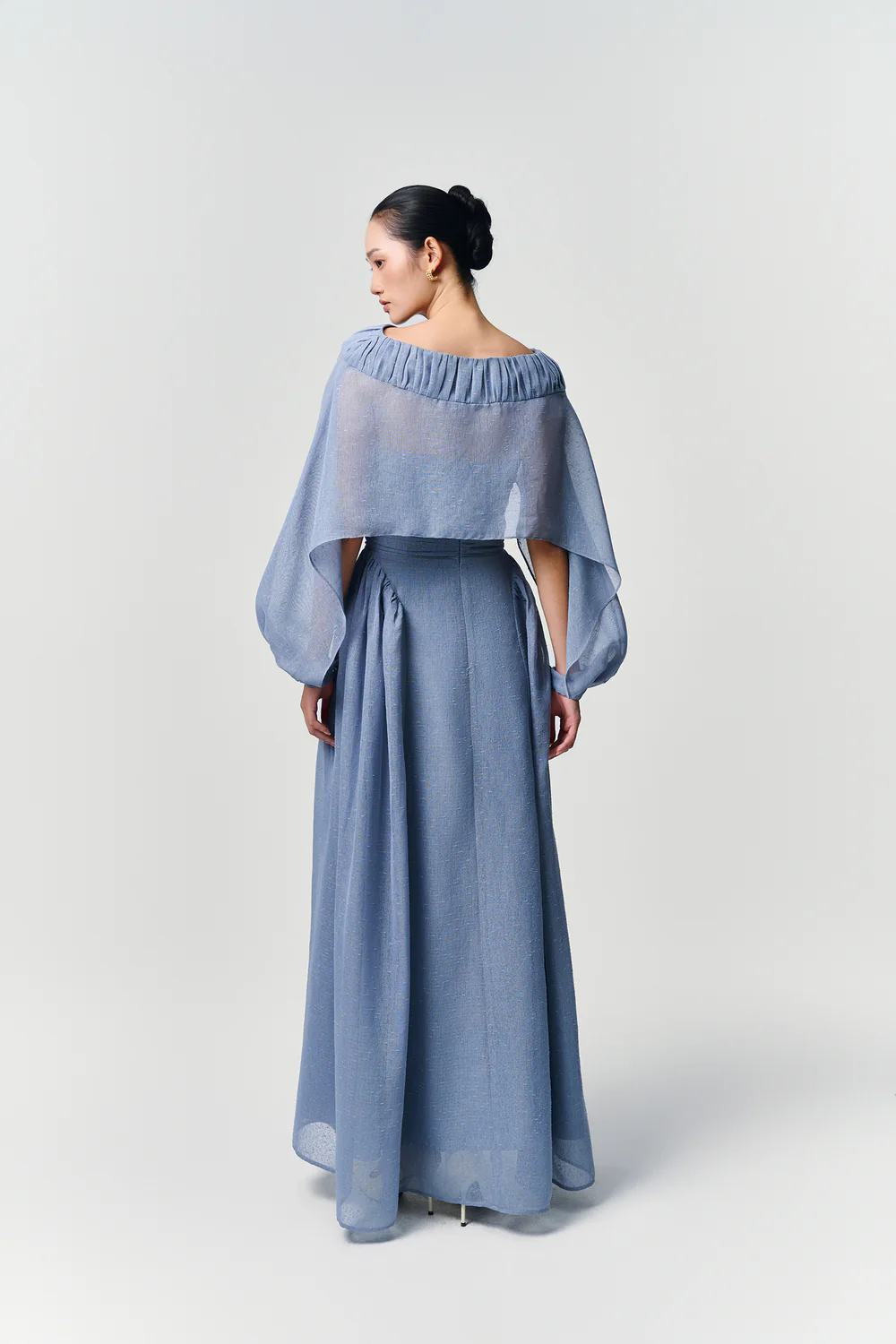 Willow Straight Across Draped Maxi Dress