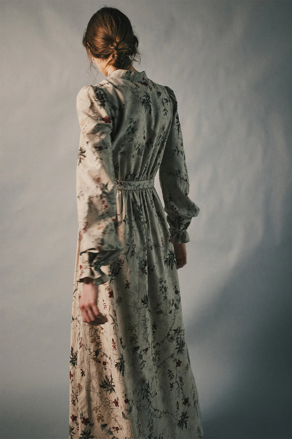 Meadownlight V-Neck Button Maxi Dress