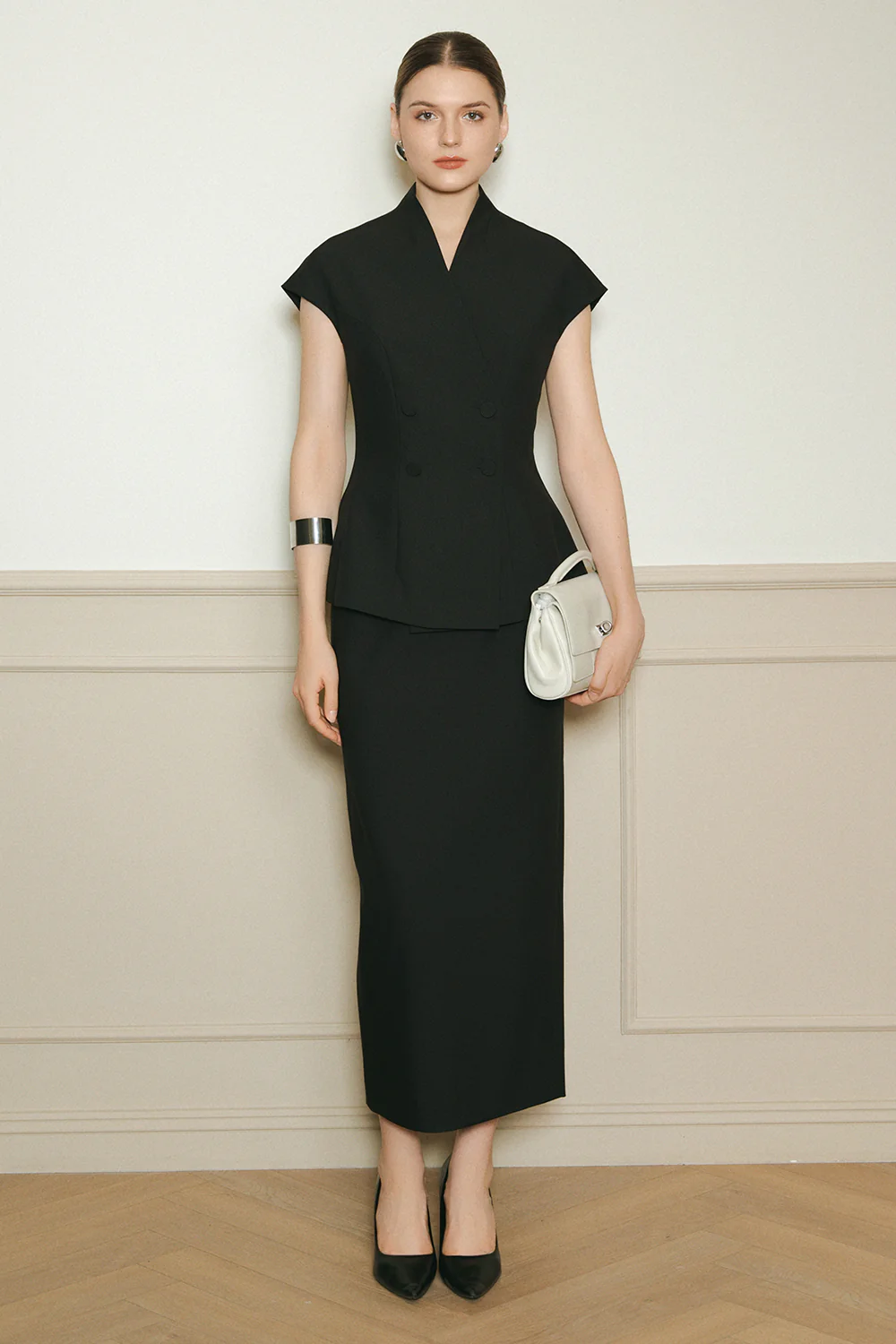 Sloane Peplum Wool Top