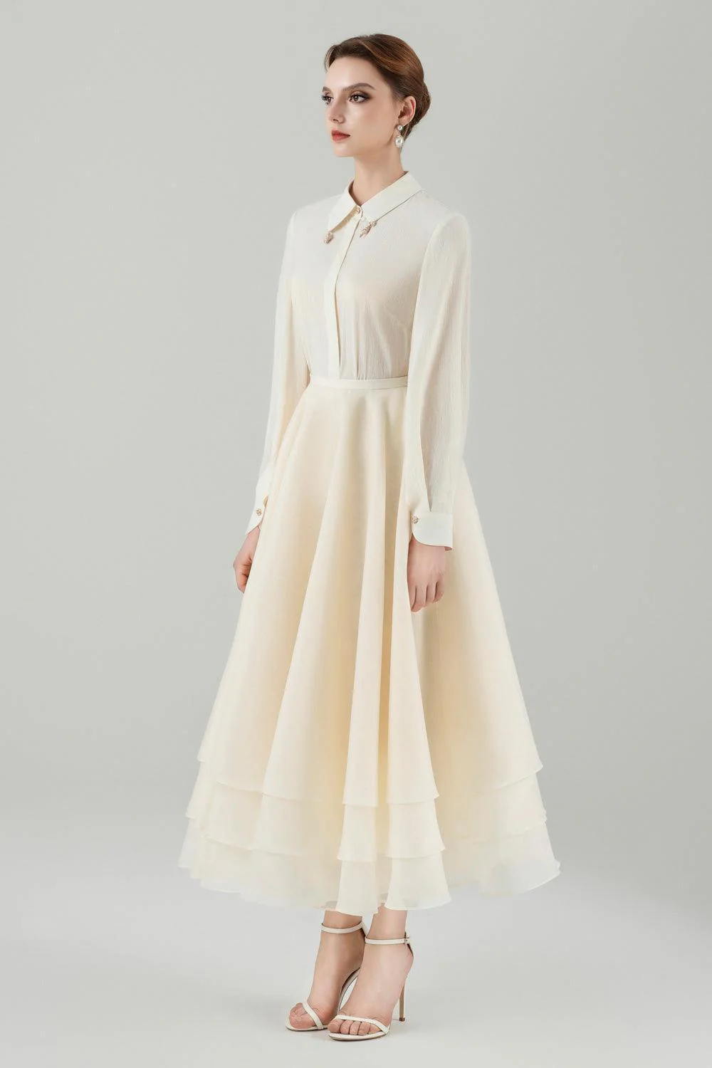 Riva Straight Collared Neck Rayon Shirt