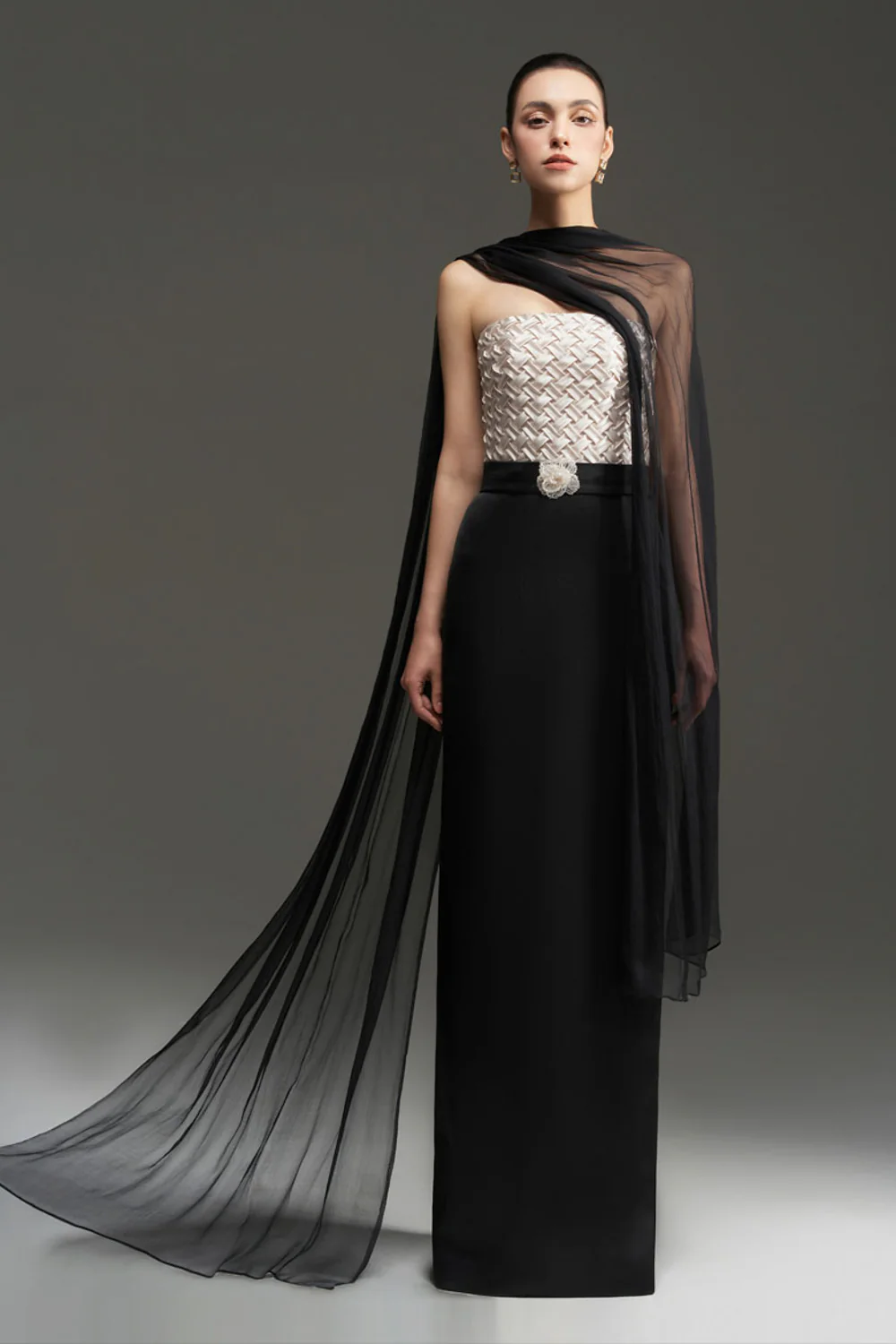 Morgan Scarf Crochet Maxi Dress