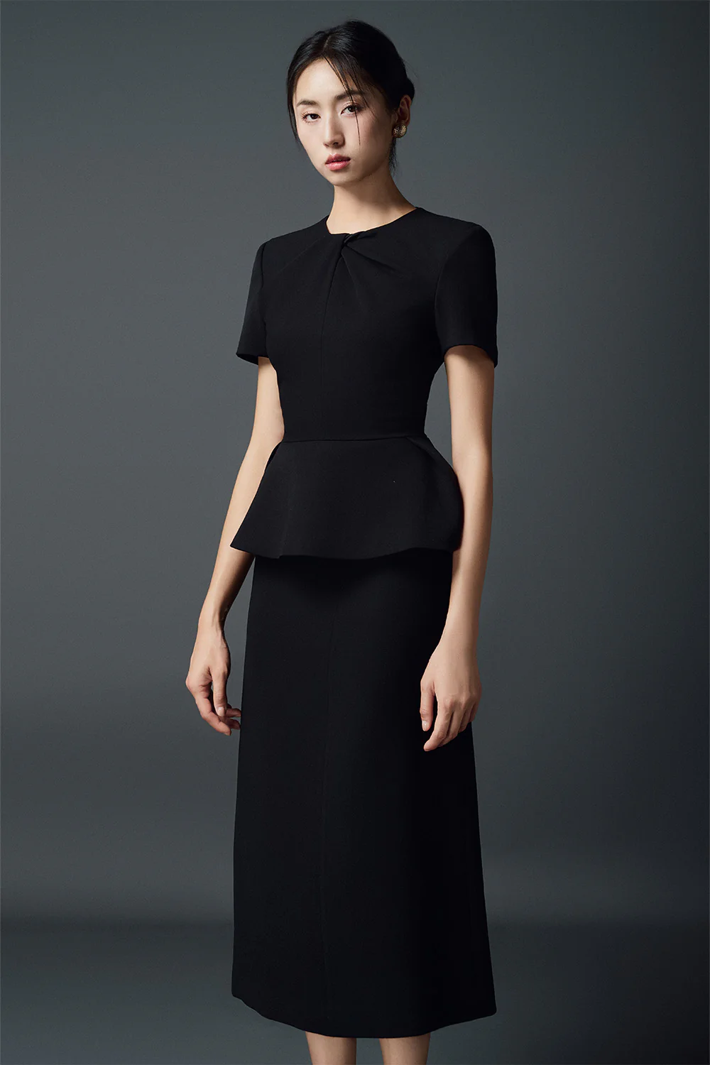 Calla A-line Basic Polycotton Midi Skirt