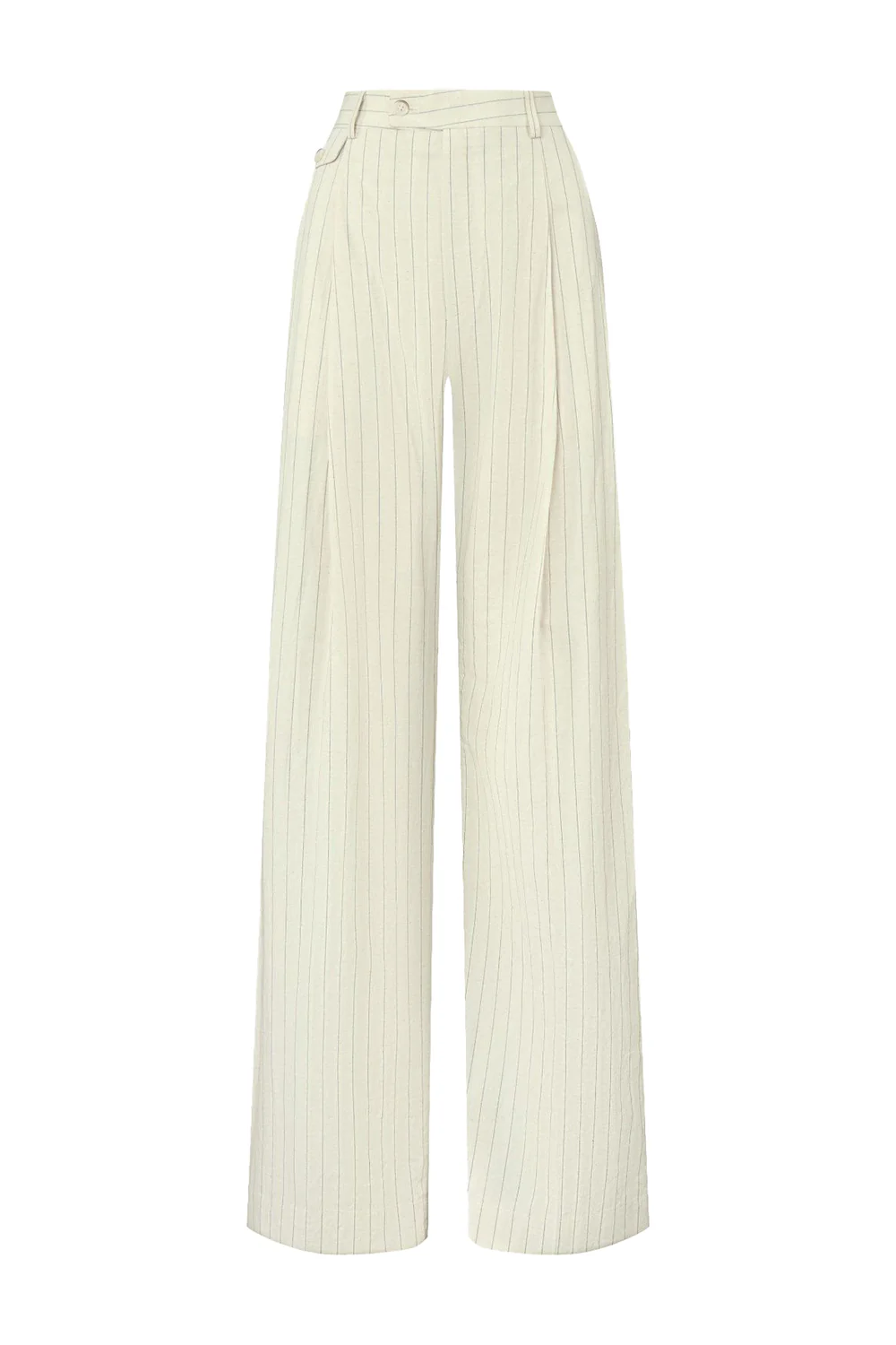 Sunbeam Straight Wide Leg Cotton Blend Floor Length Pants