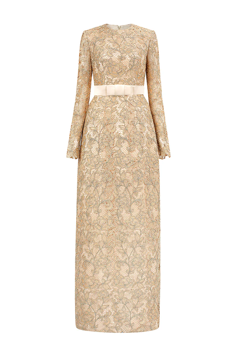 Charlie A-line Lace Maxi Dress