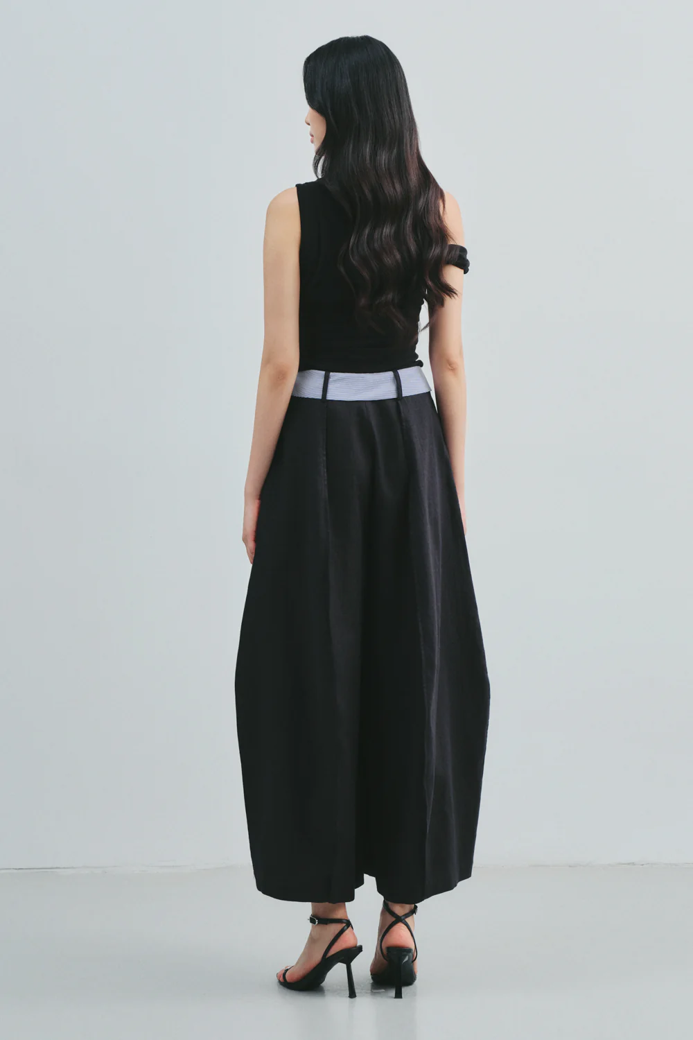 Athena Asymmetric Neck Draped Top