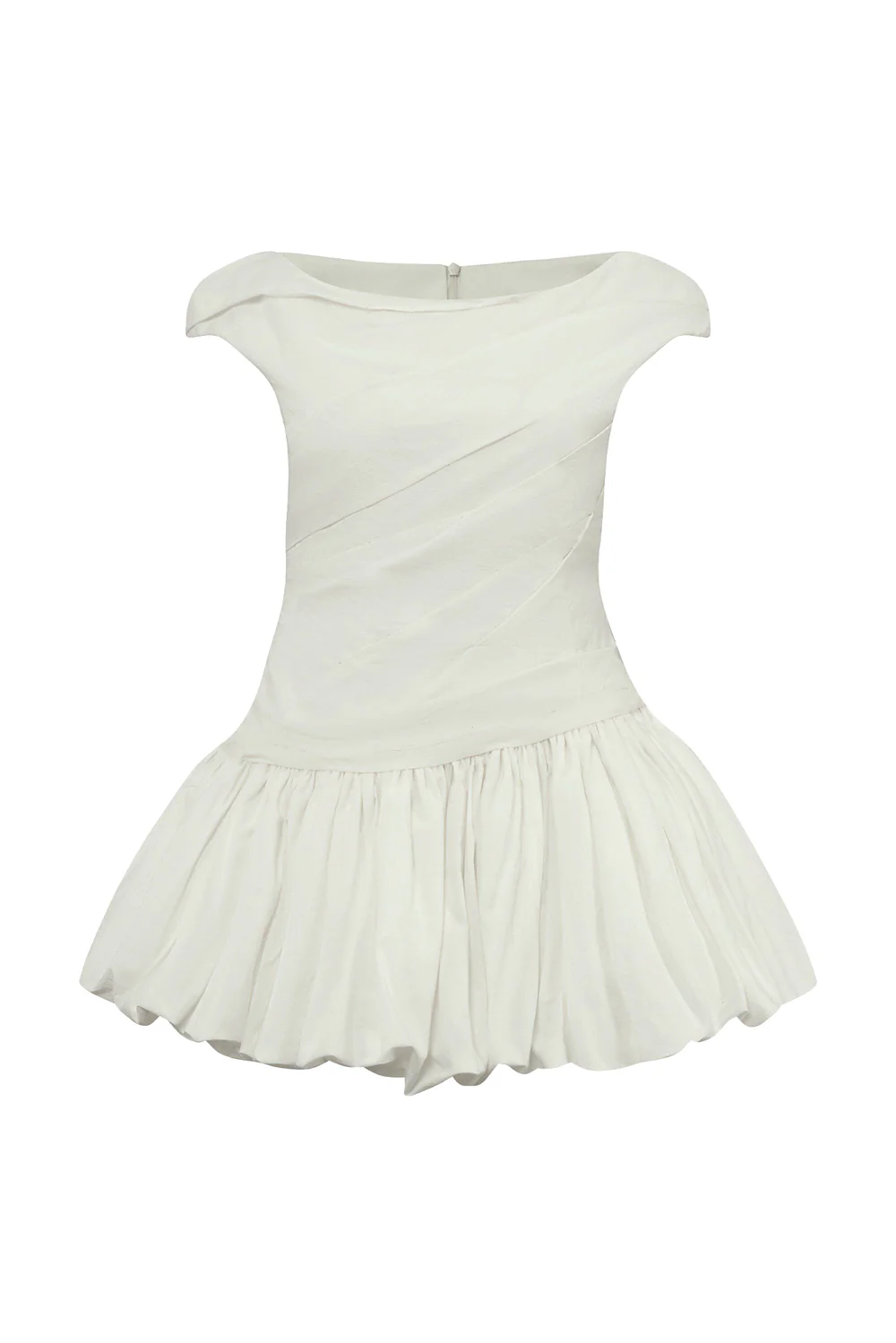 Cloud Bubble Draped Cotton Top