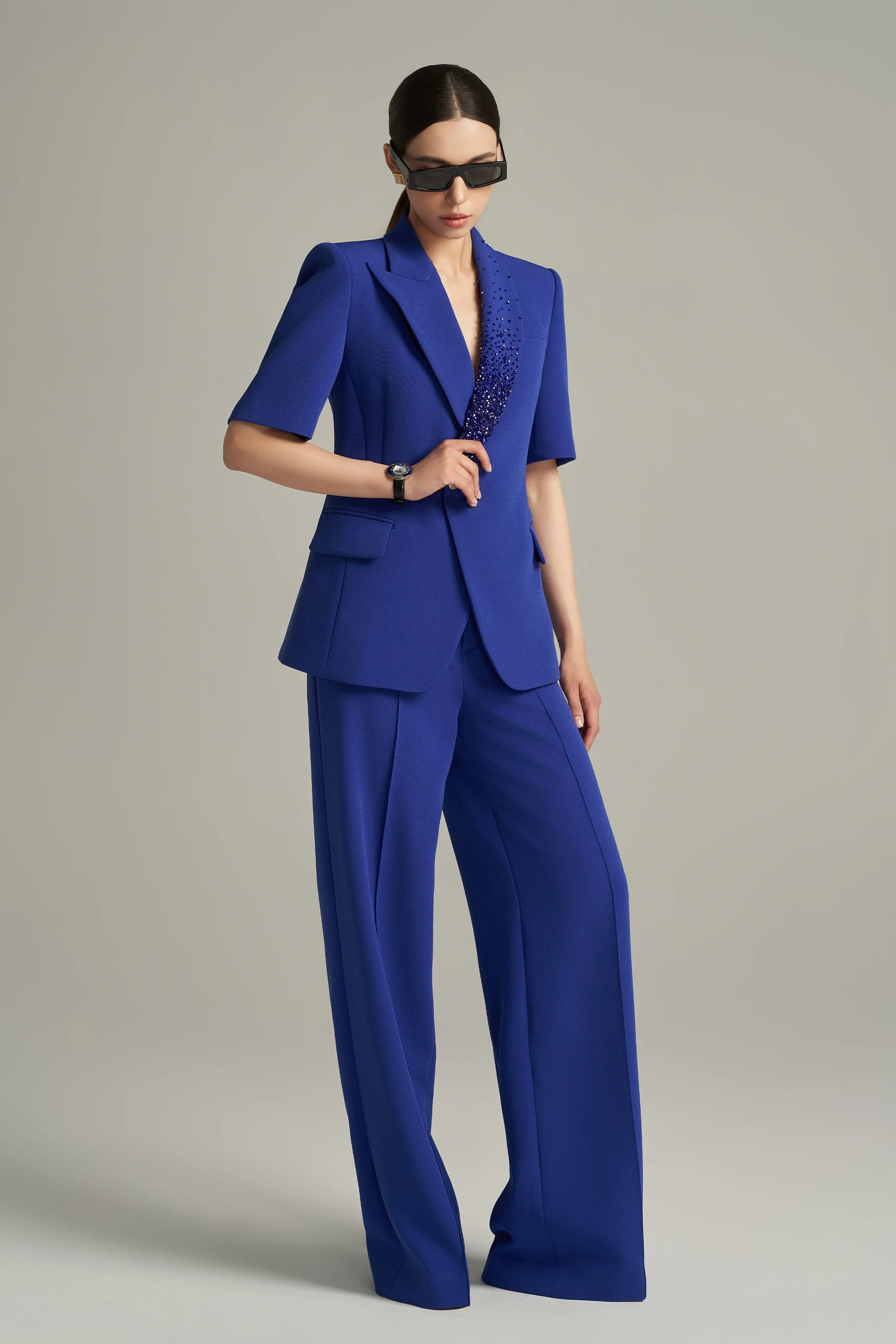 Hayley Straight Middle Sleeved Scuba Blazer