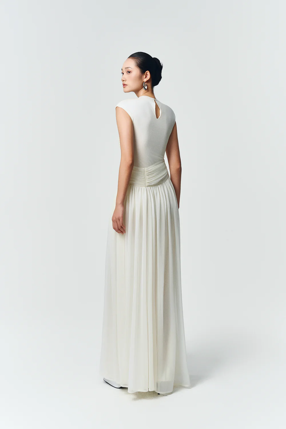 Terra Cap Gathering Maxi Dress