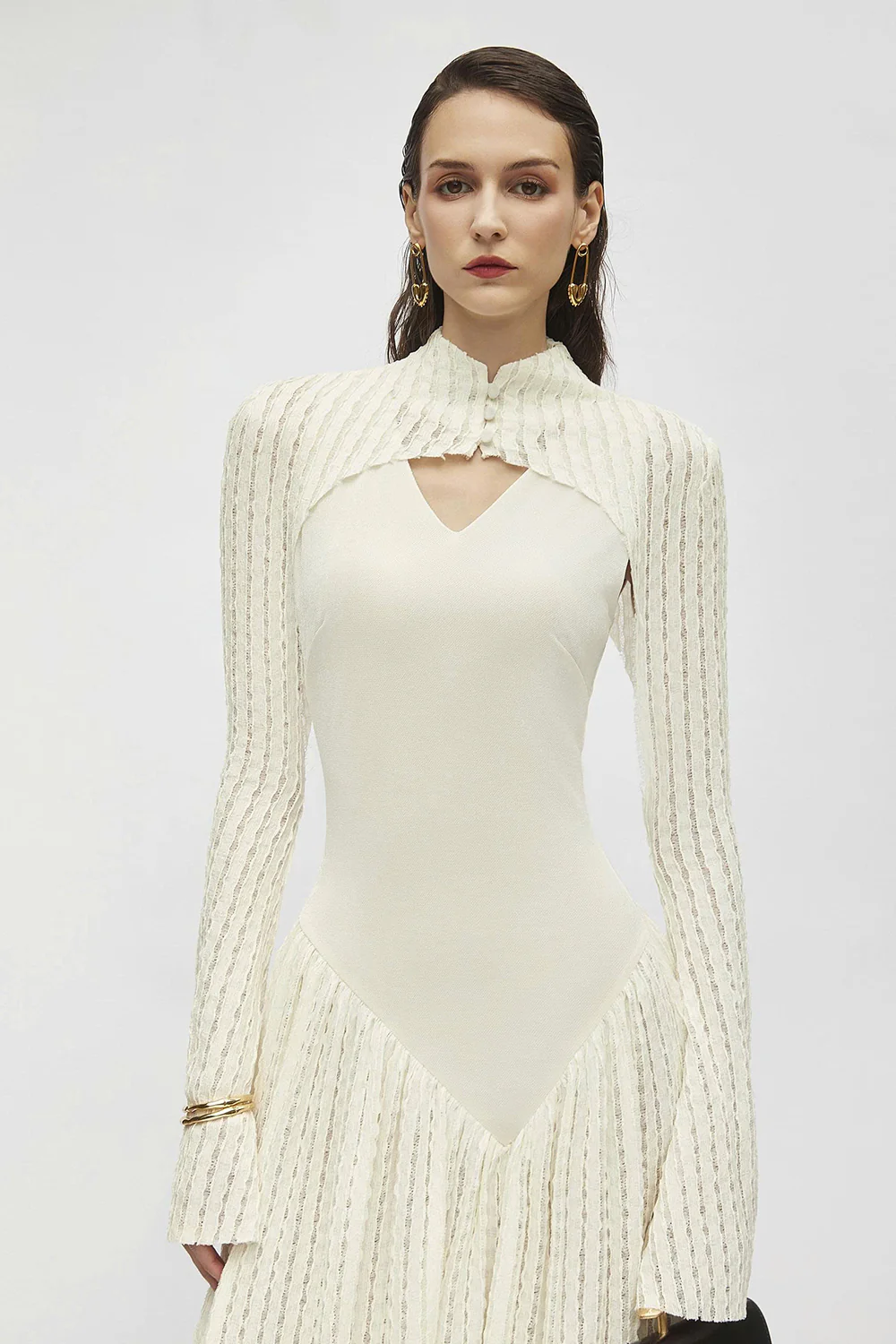 Prudence Keyhole Neck Knitted Maxi Dress