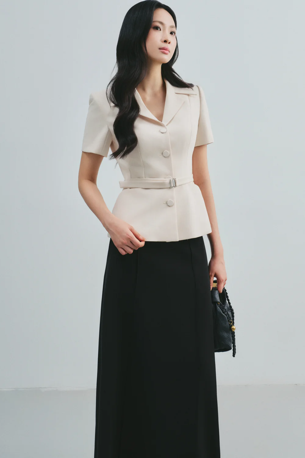 Fianna Peplum Button Top