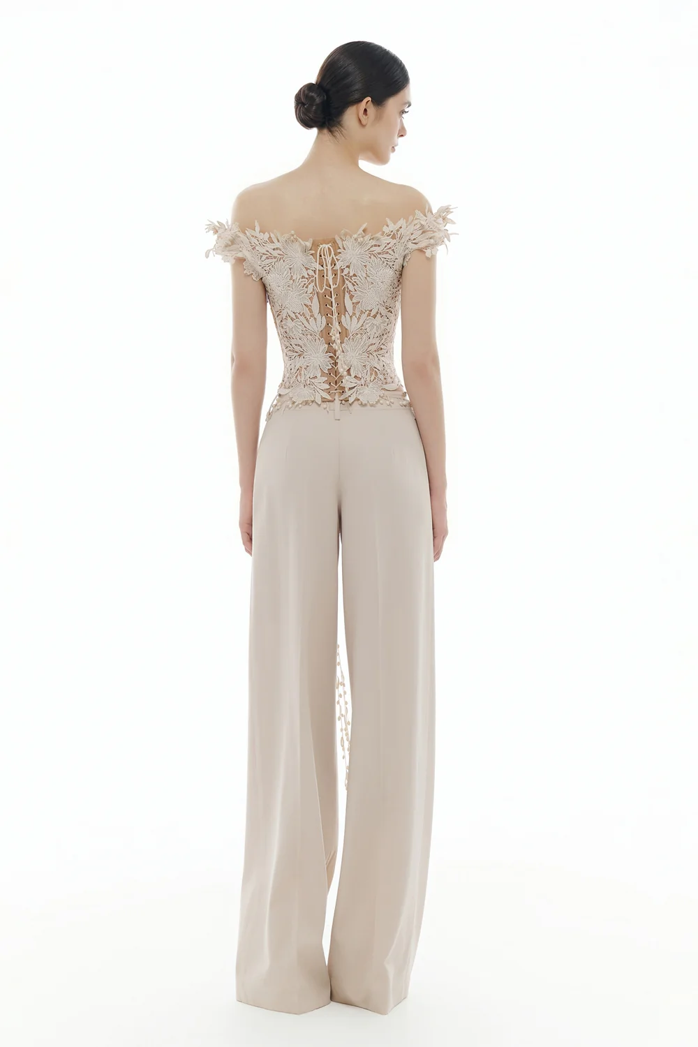 Alba Straight Applique Pants