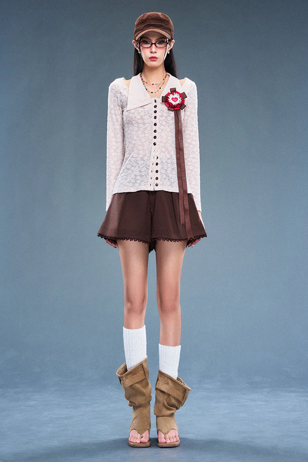 Witness Collared Lace Top