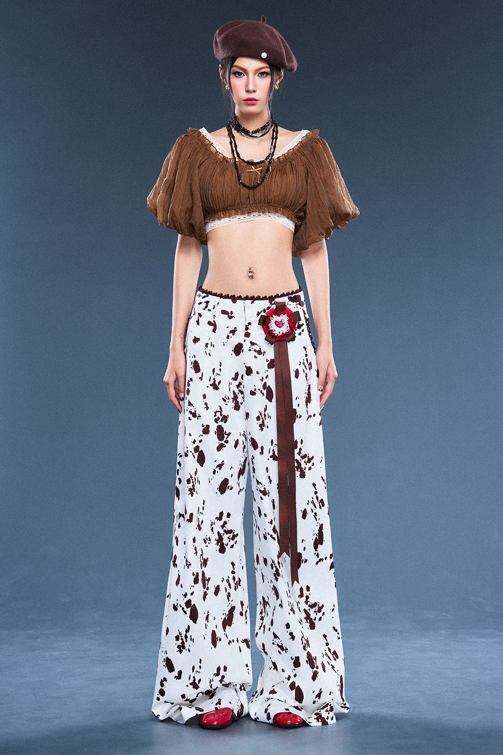 Wetsy Boat Neck Gathering Top