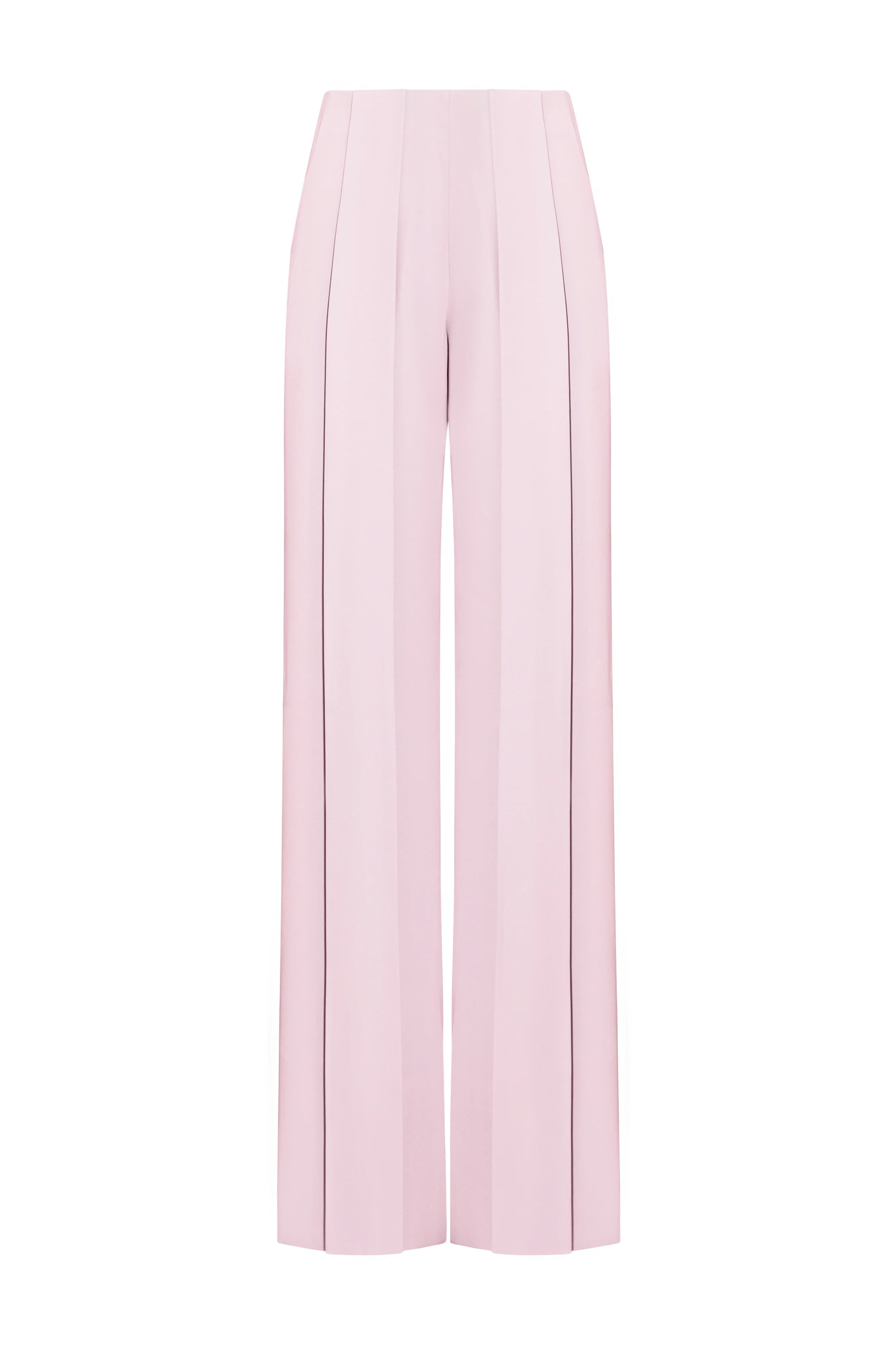 Saint-Paul Straight Wide Leg Silk Maxi Pants