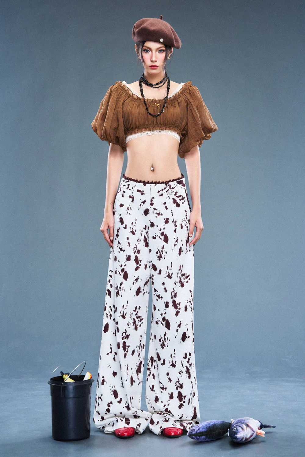 Wetsy Boat Neck Gathering Top