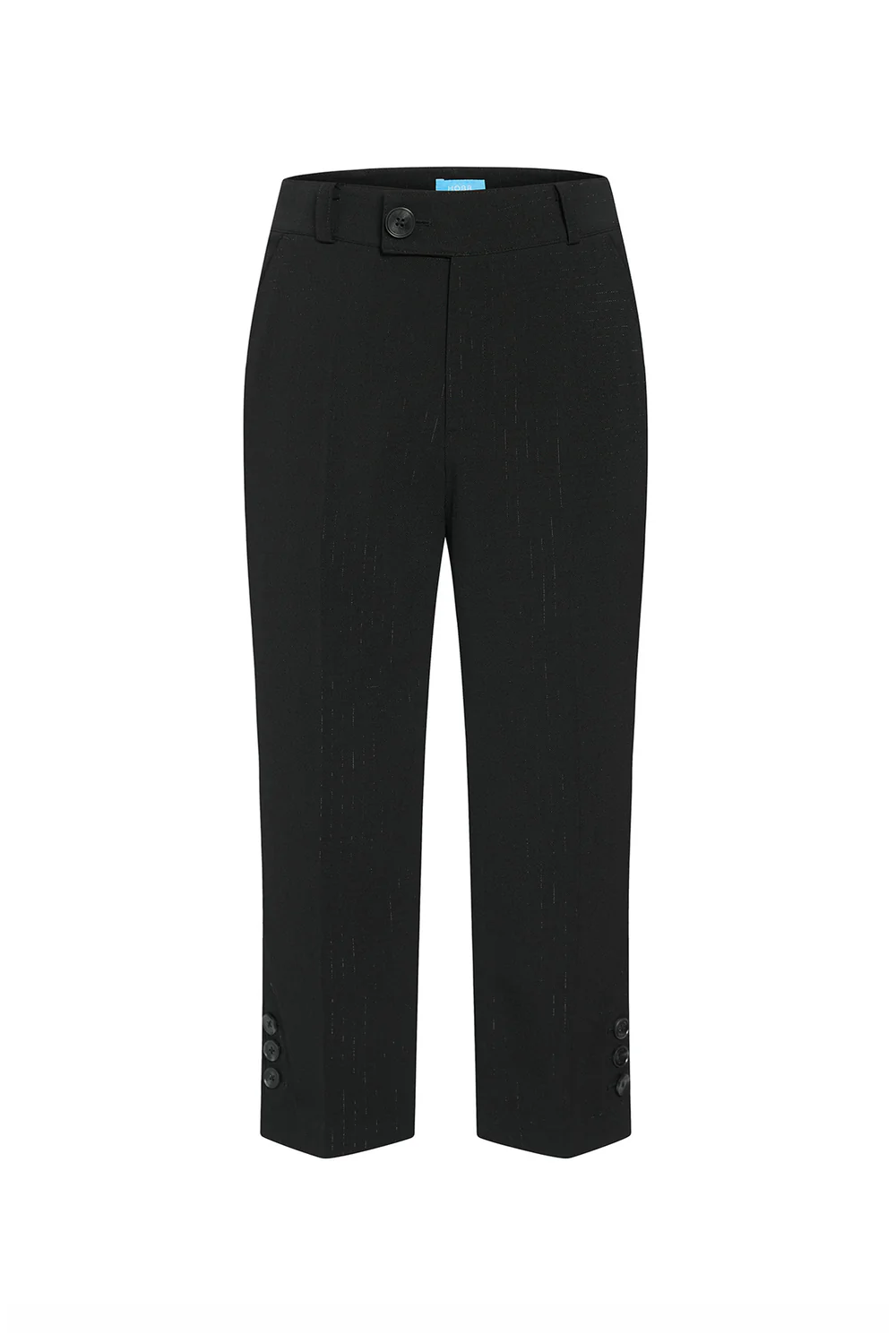 Liiz Straight Button Twill Below The Knee Pants