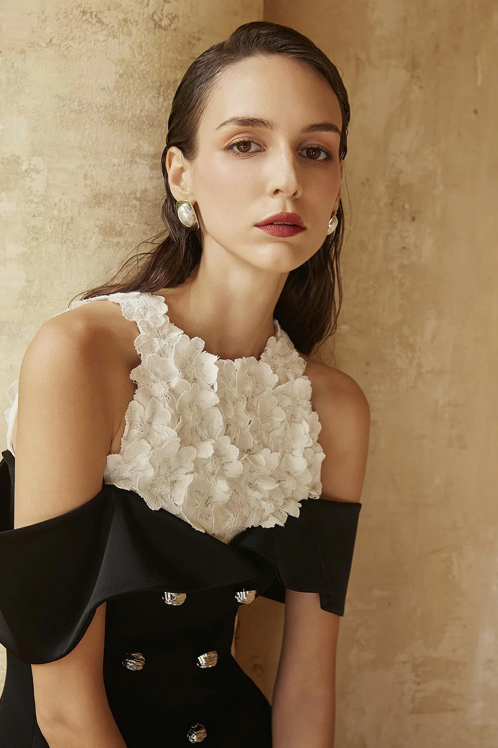 Magnolia Sheath Applique Maxi Dress