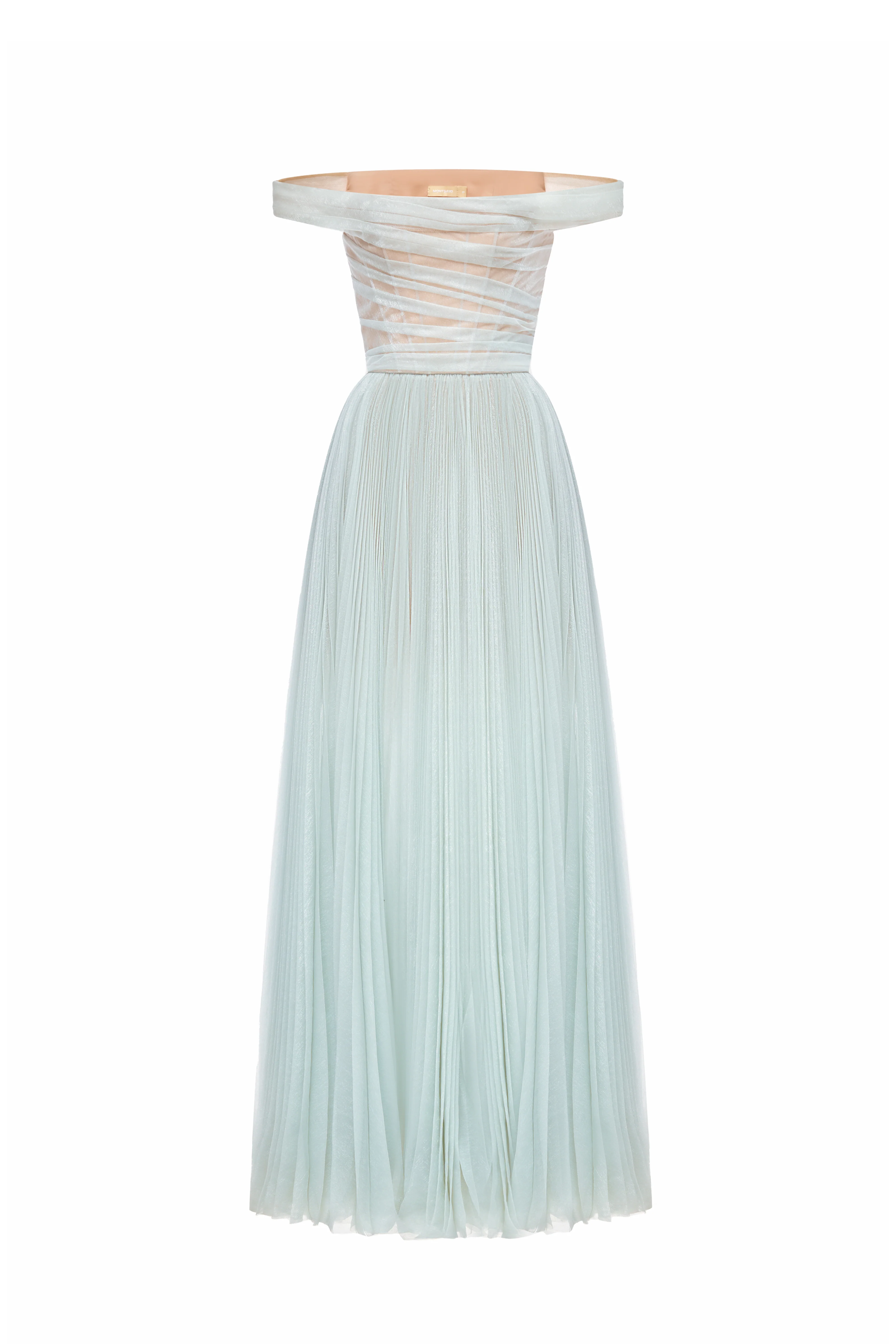 Aurora Off-Shoulder Draped Maxi Dress