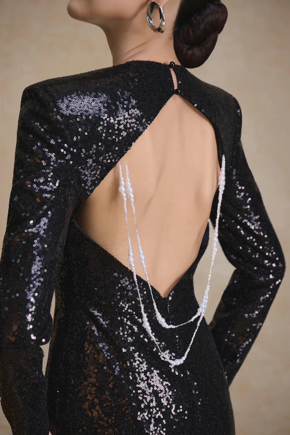 Titan Sheath Sequin Maxi Dress