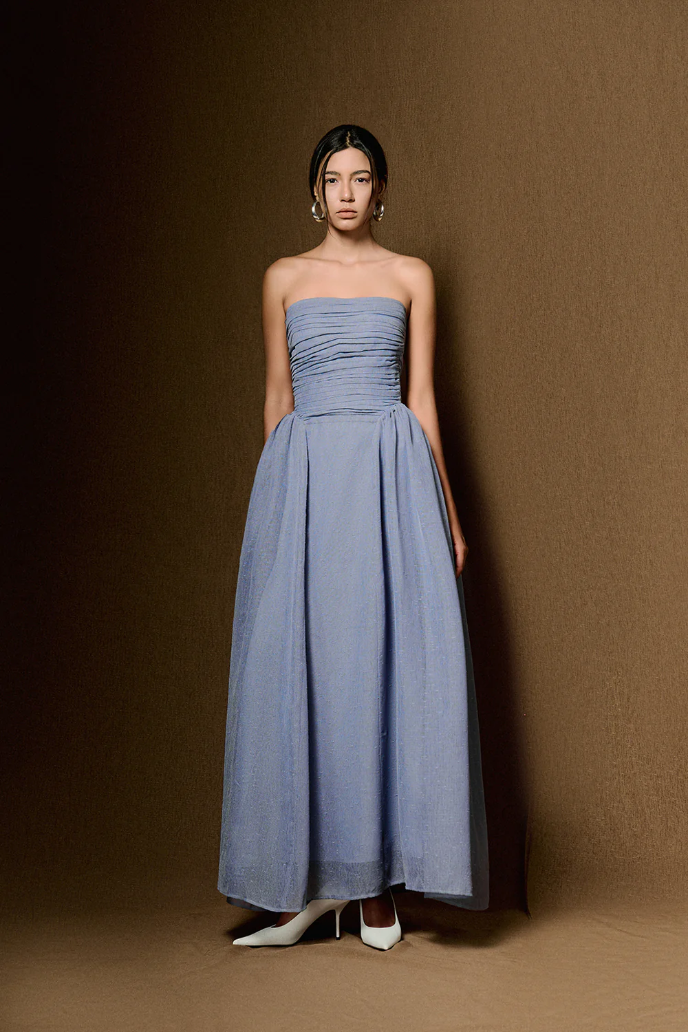 Willow Straight Across Draped Maxi Dress