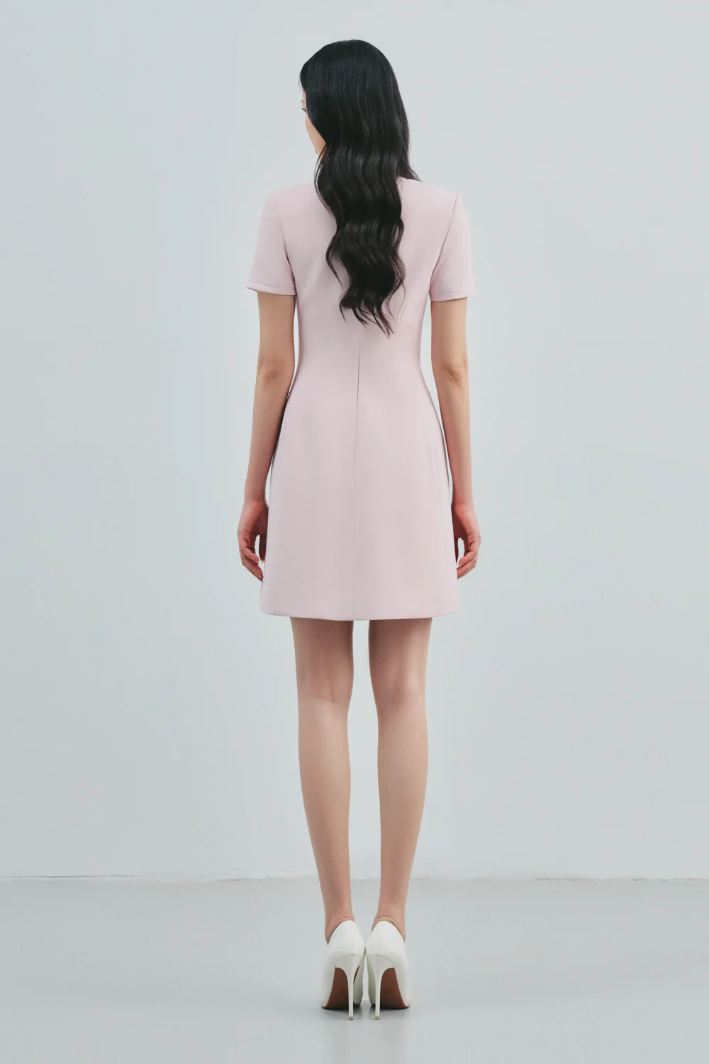 Safiyah Keyhole Ribbon Mini Dress