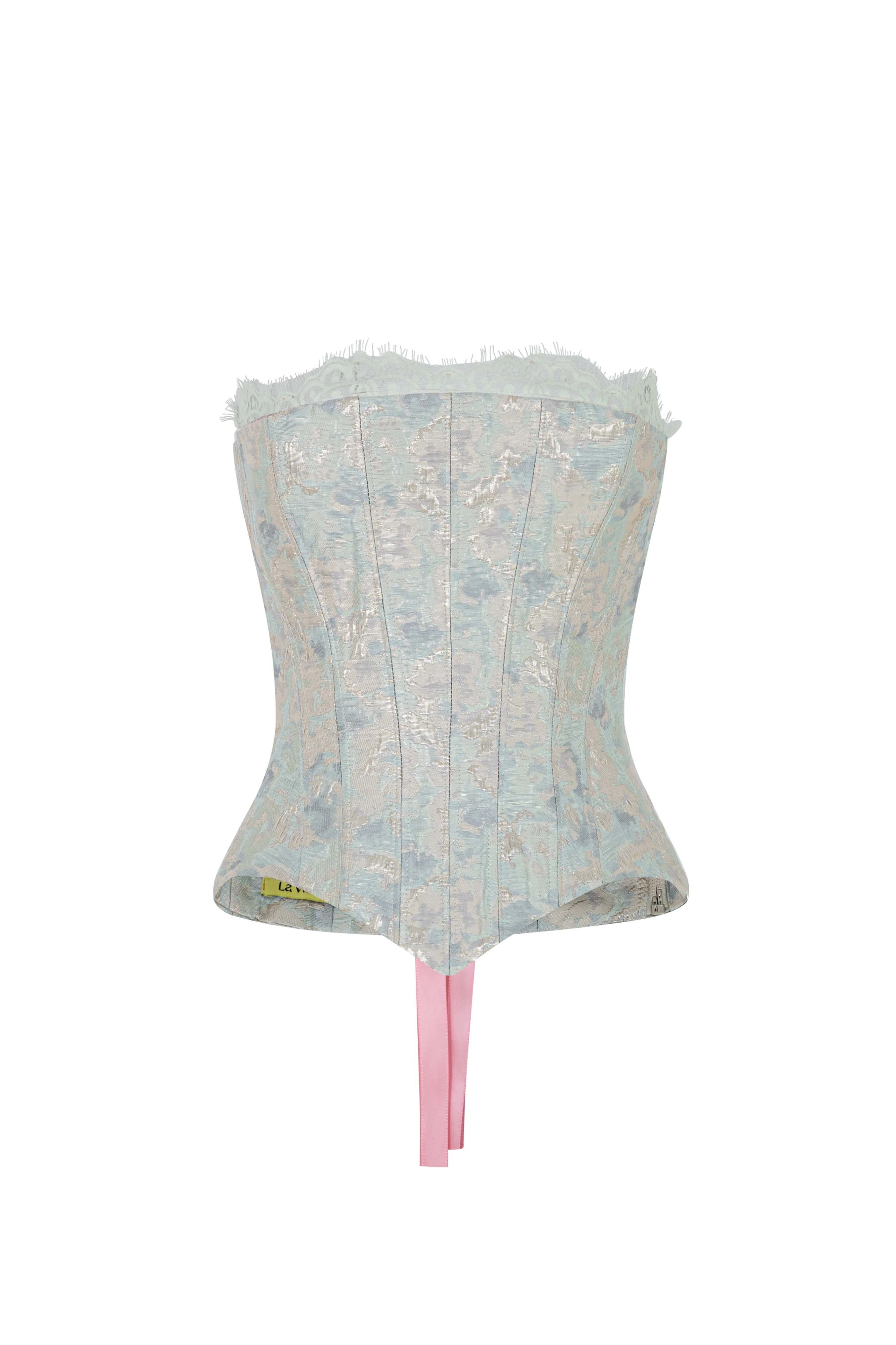 Chelo Alonso Drop Waist Corset Lace Maxi Set