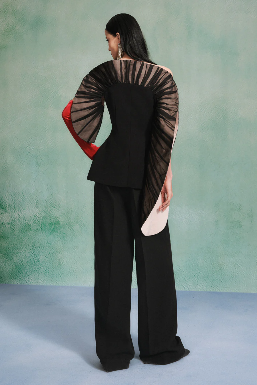 Dream Straight Wide Leg Crepe Maxi Pants