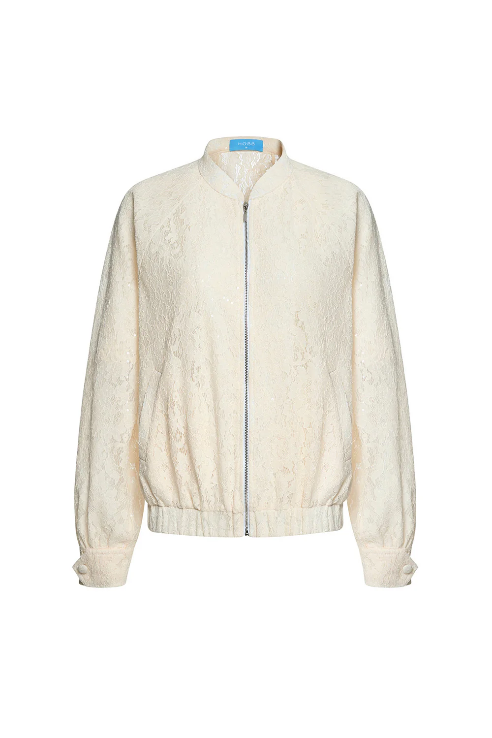 Aza Blouson Front Zipper Lace Jacket