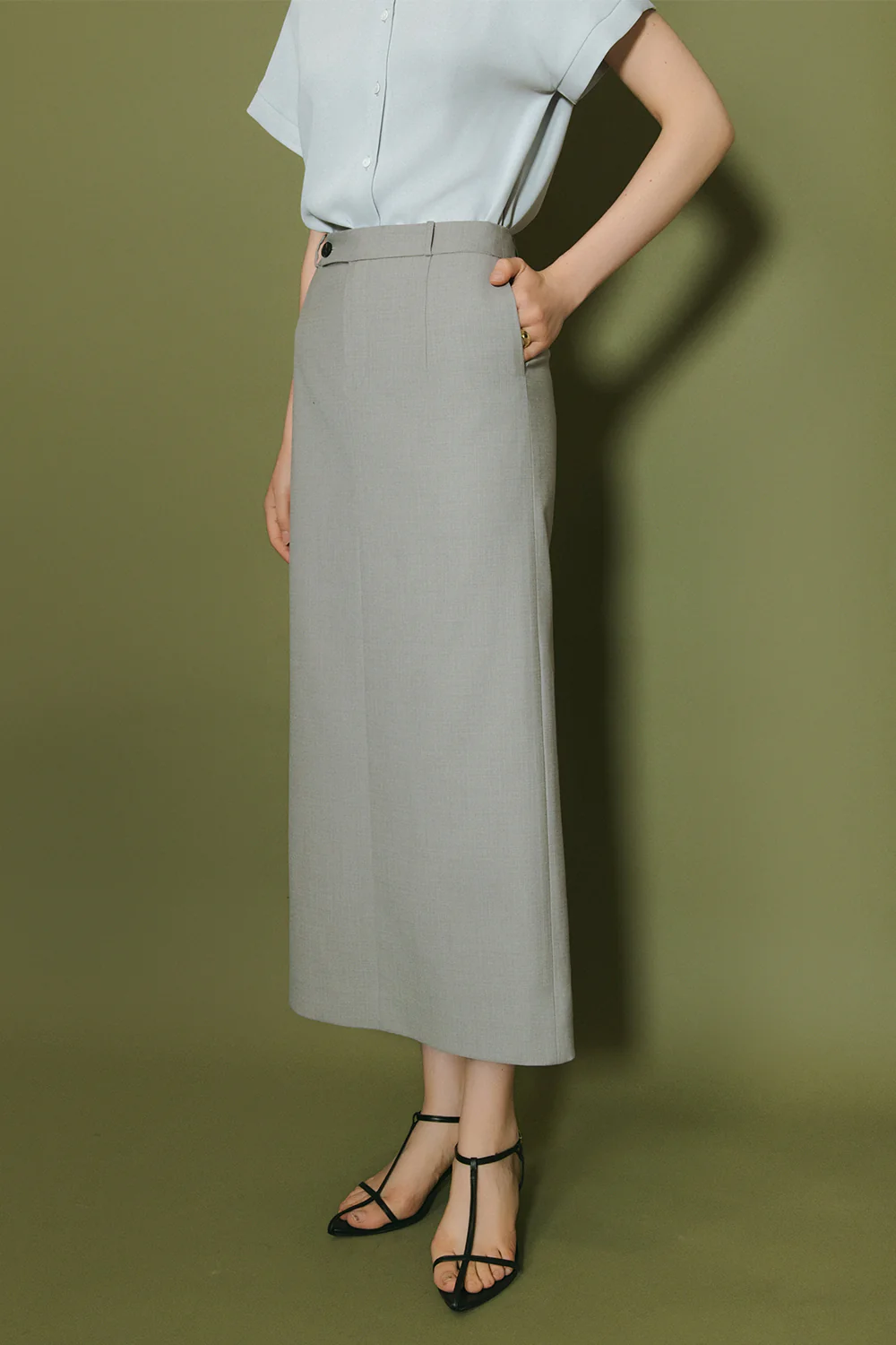 Fiola Collared Crepe Shirt