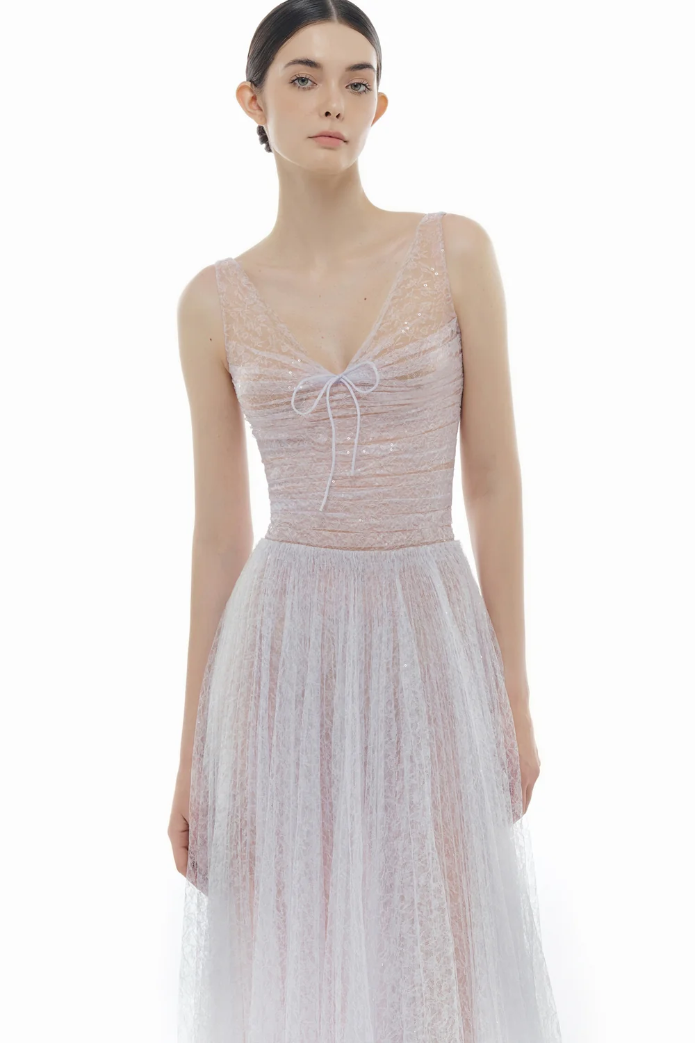 Selene V-Neck Sequin Maxi Dress