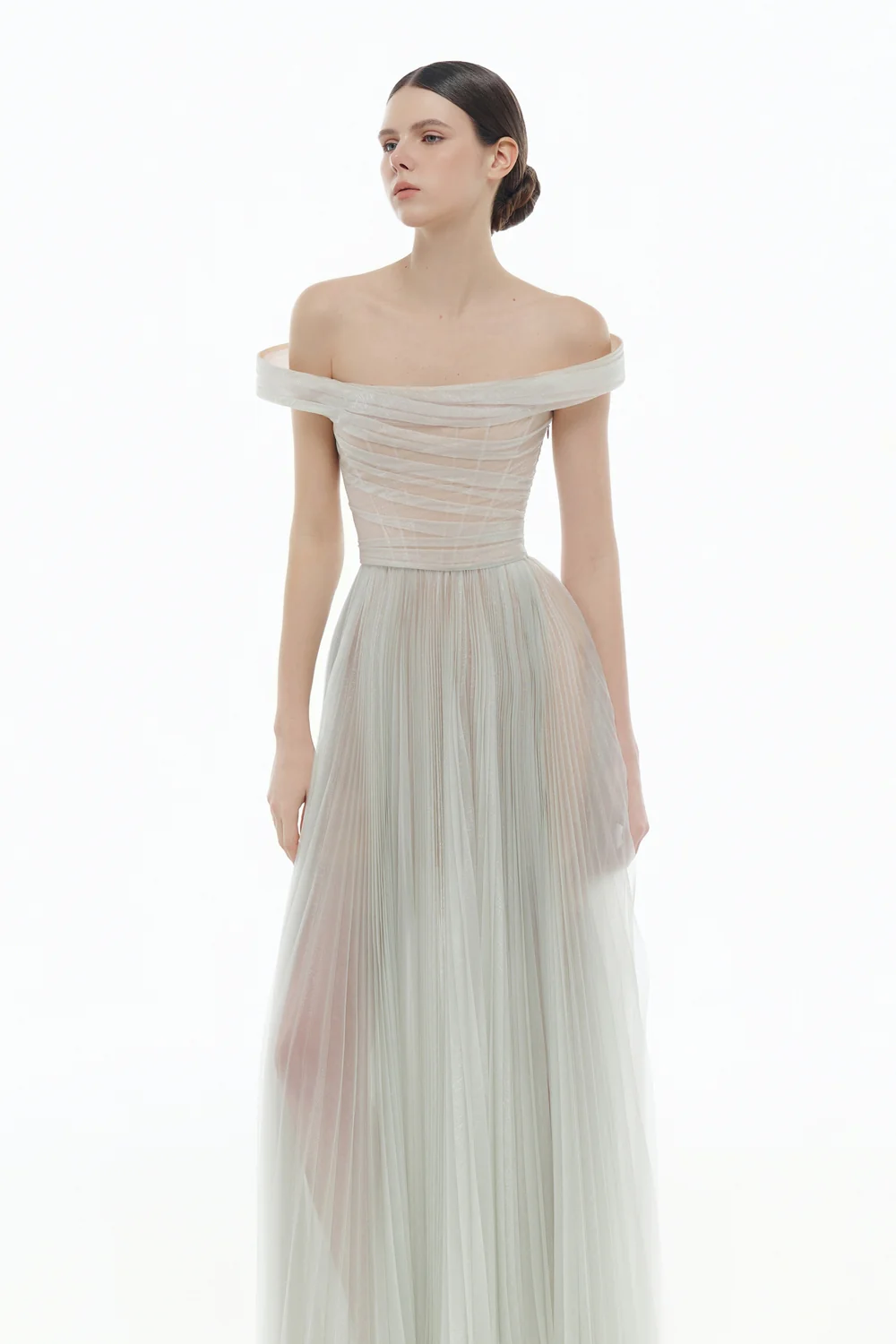 Aurora Off-Shoulder Draped Maxi Dress