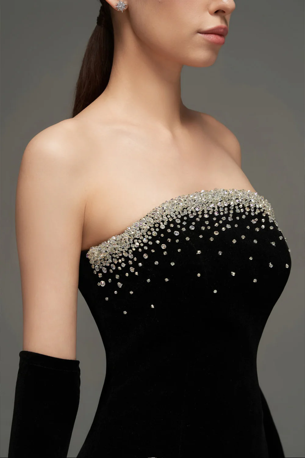 Allison Bubble Velvet Mini Dress