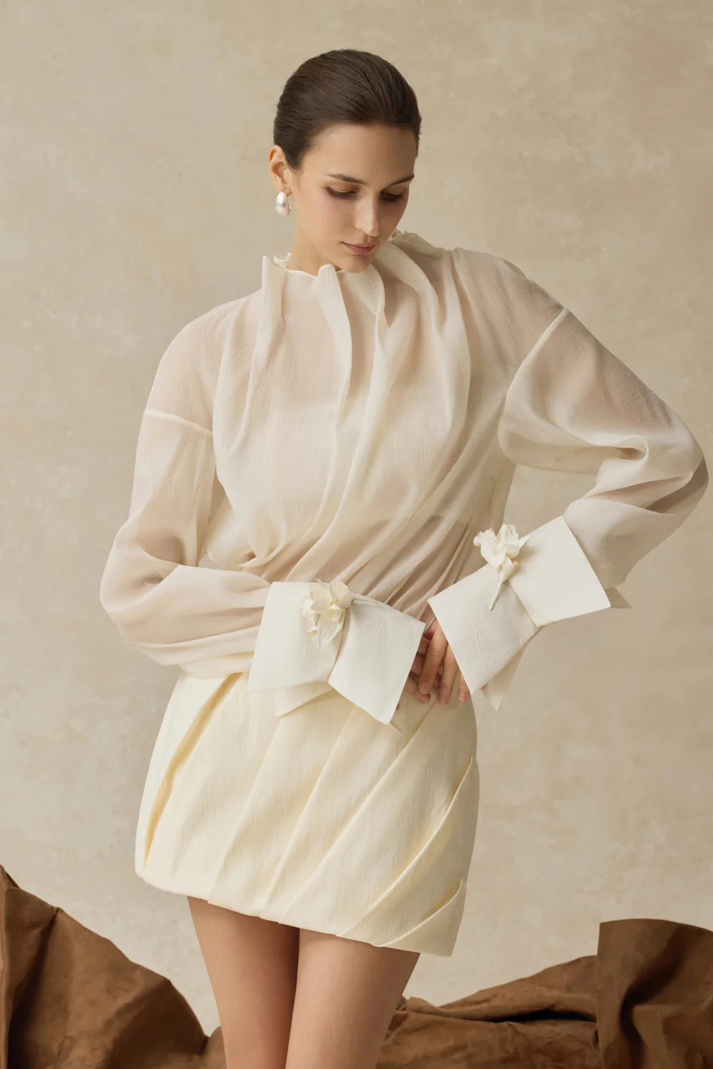 Freya A-line Draped Skirt