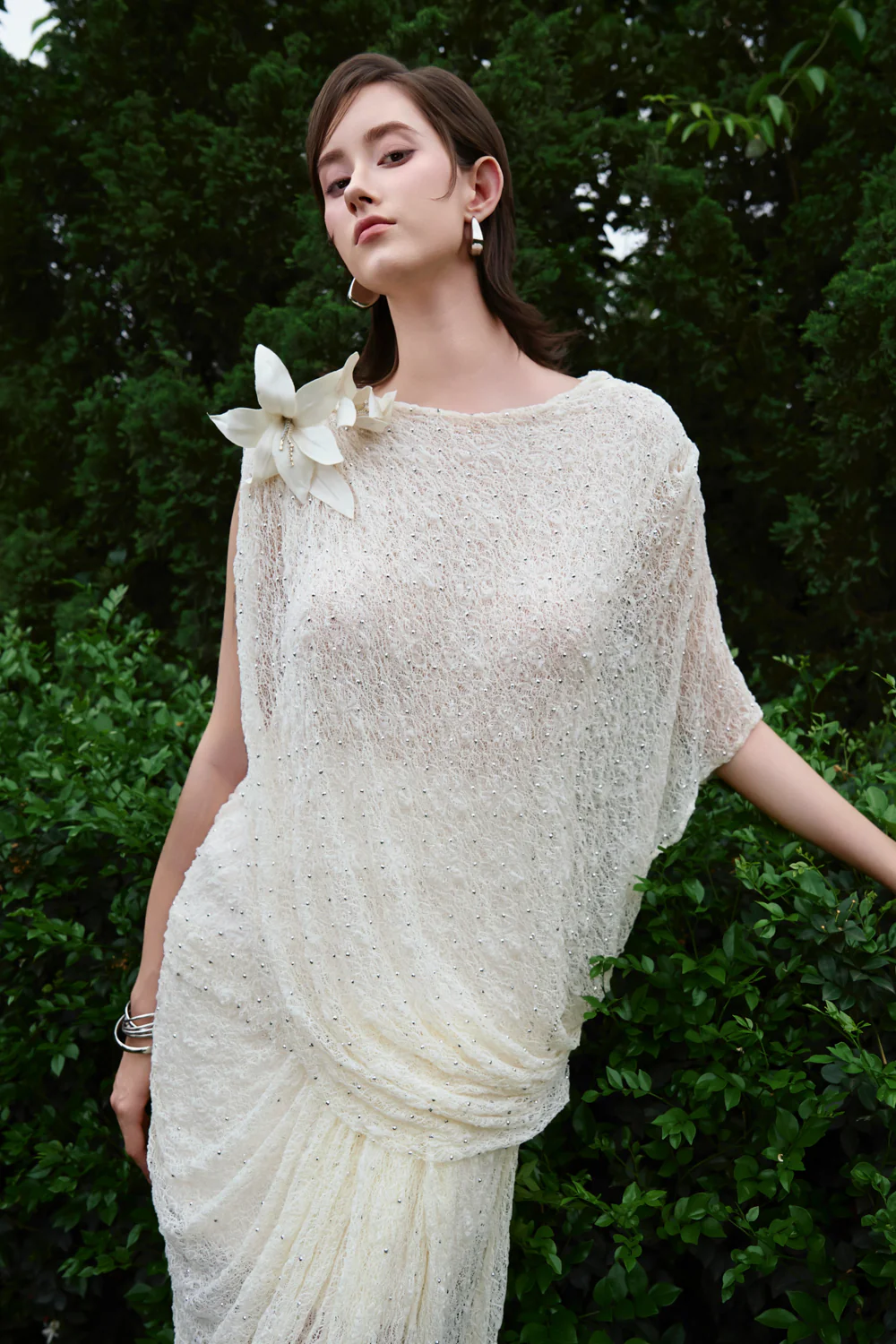 Soften Wrap Draped Skirt