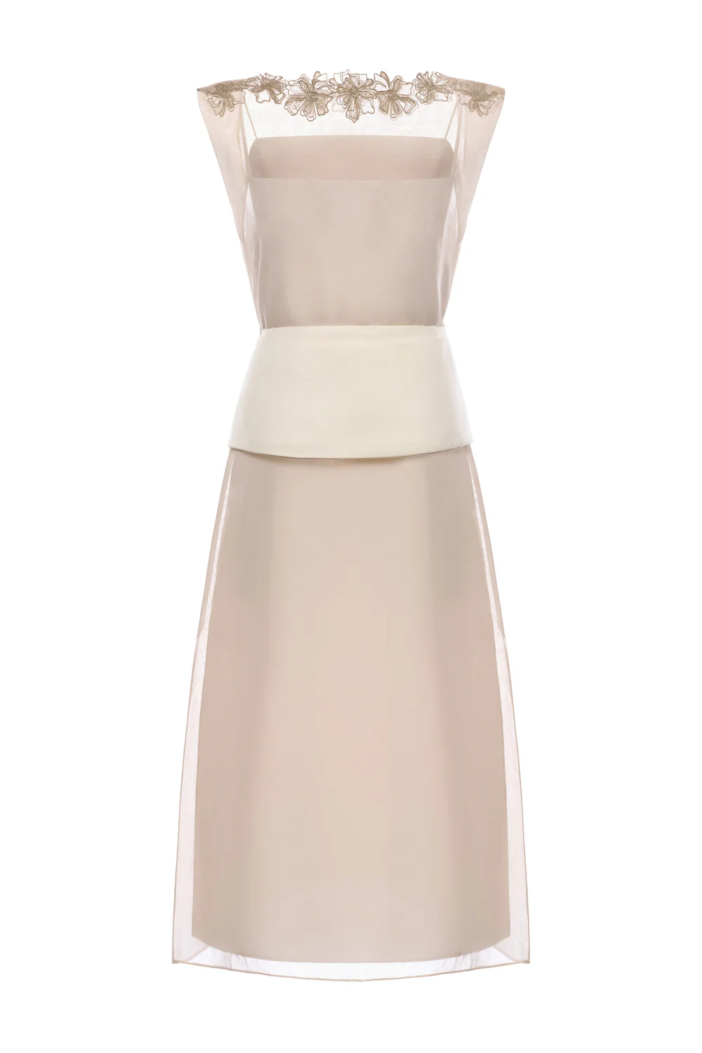 Ivy Boat Applique Midi Dress