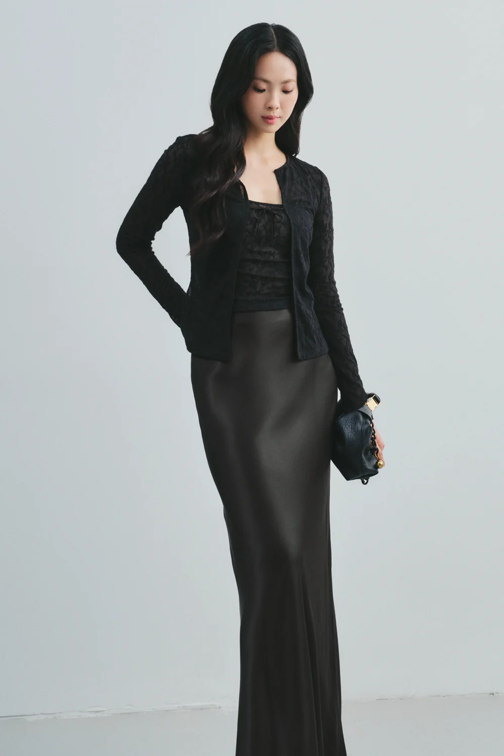 Ophira A-line Silk Skirt