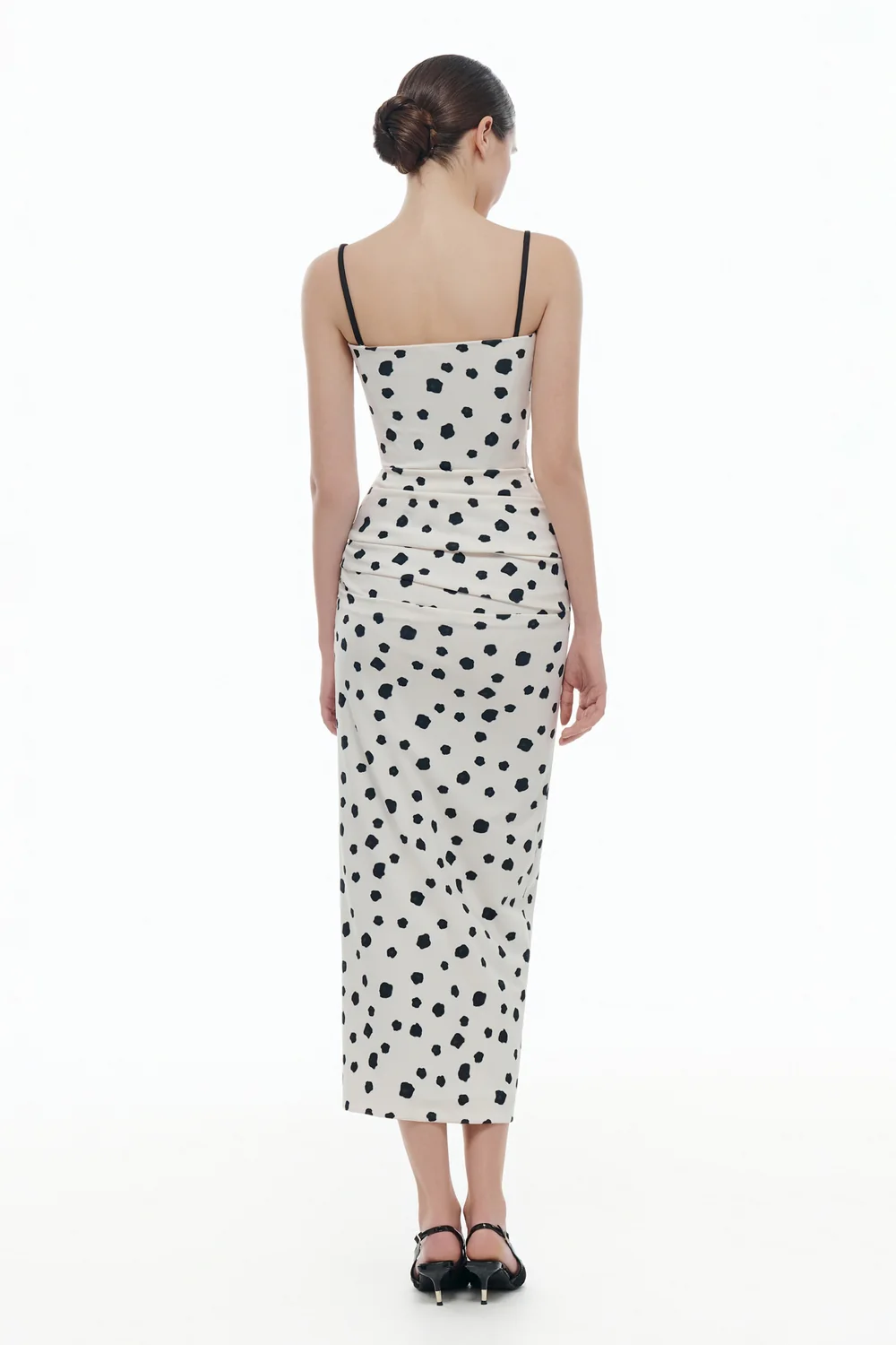 Ophelia Bodycon Draped Midi Dress