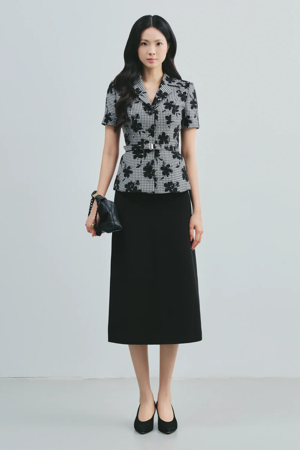 Calla A-line Basic Polycotton Midi Skirt