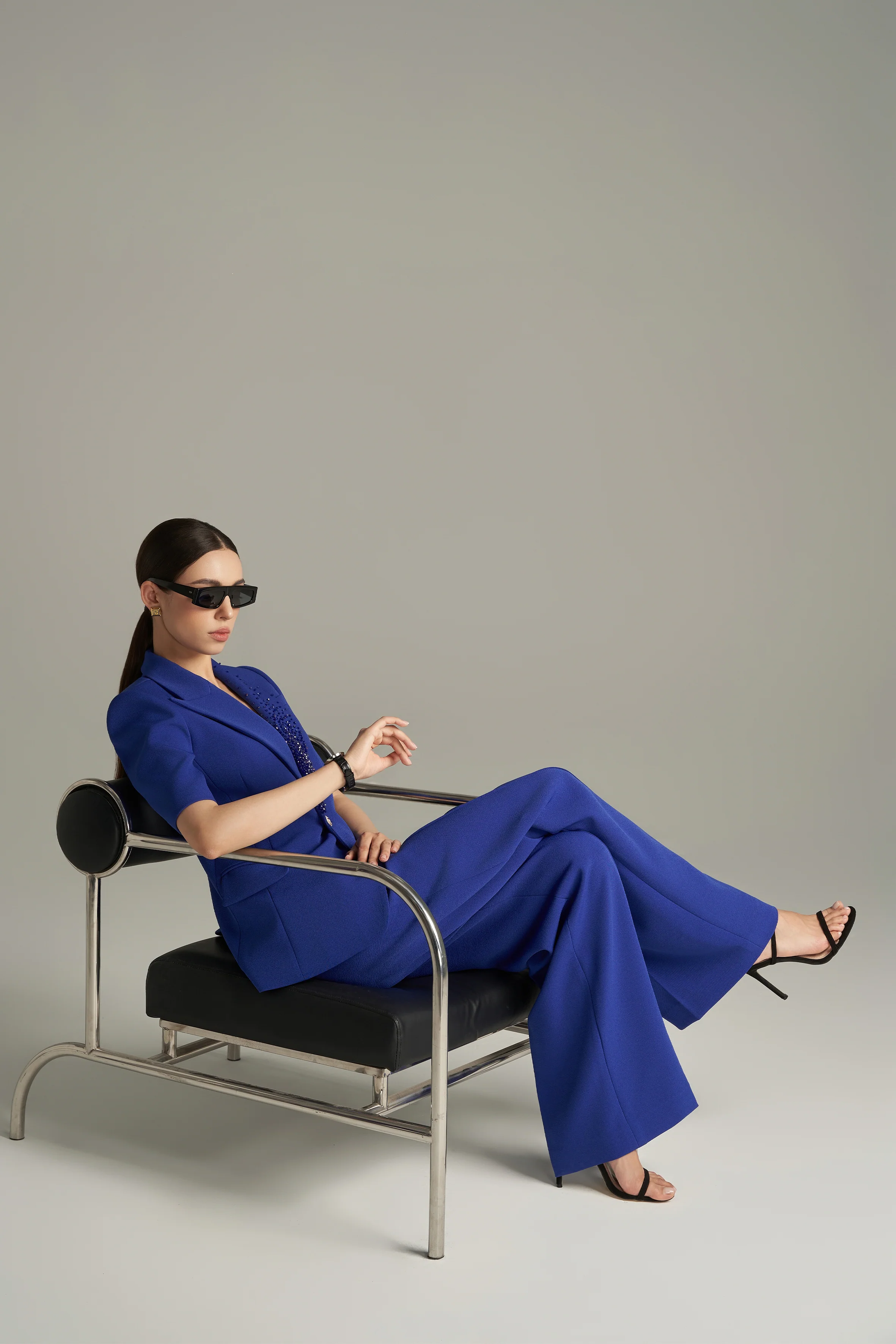 Hayley Straight Middle Sleeved Scuba Blazer