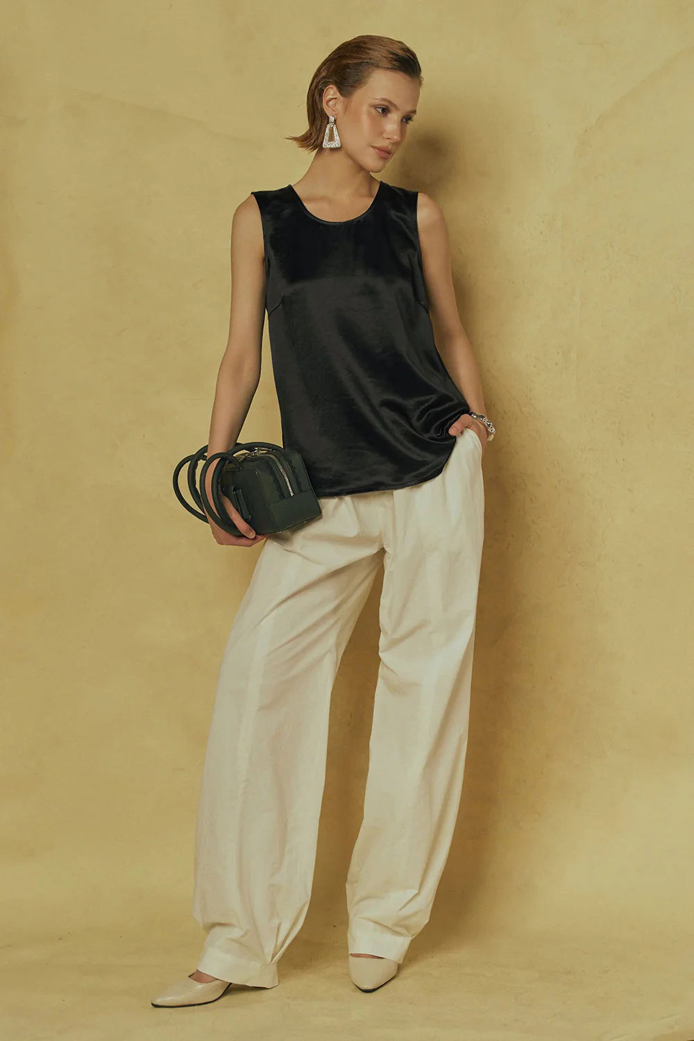 Rhythm Bubble Seam Pocket Cotton Floor Length Pants