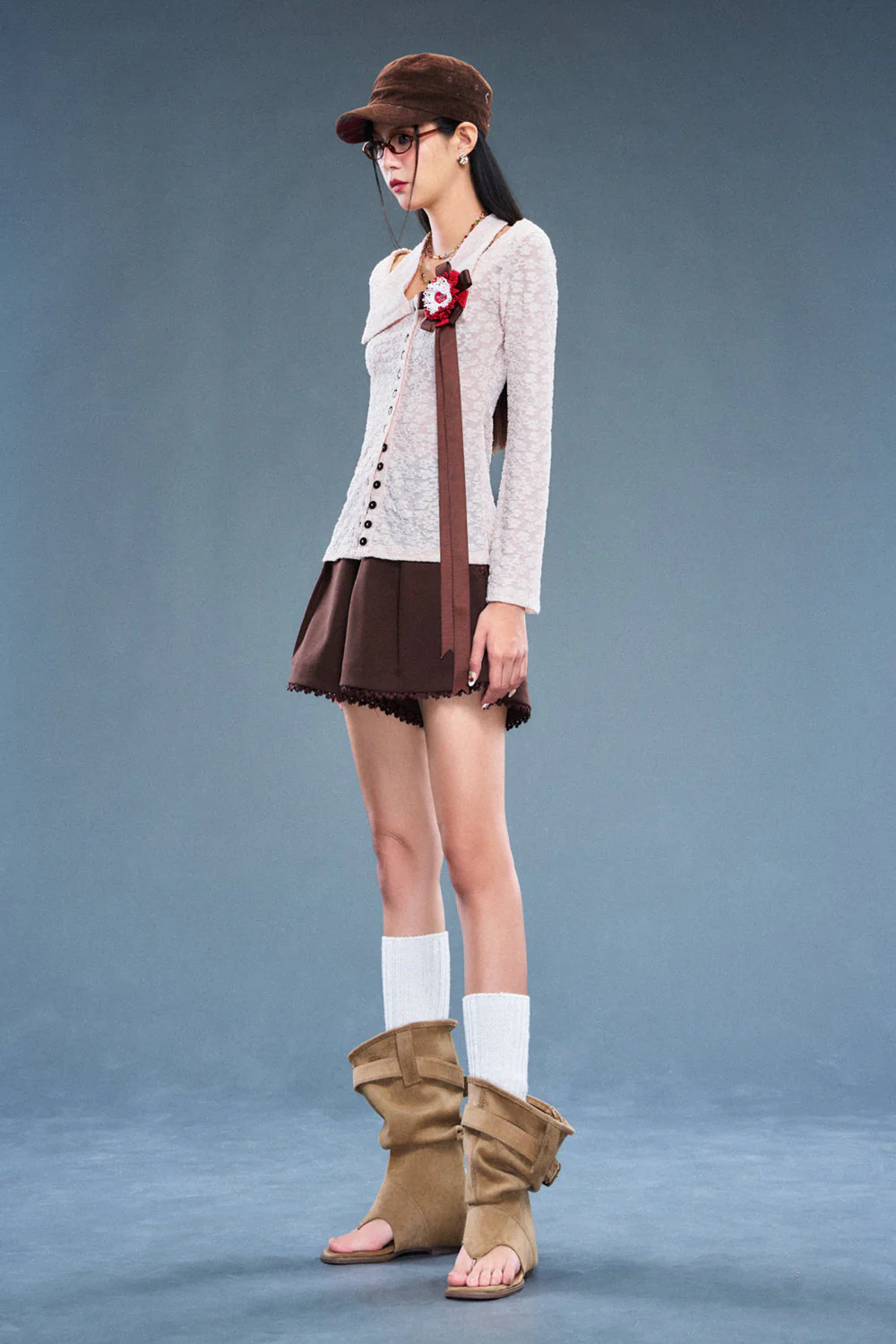 Witness Collared Lace Top