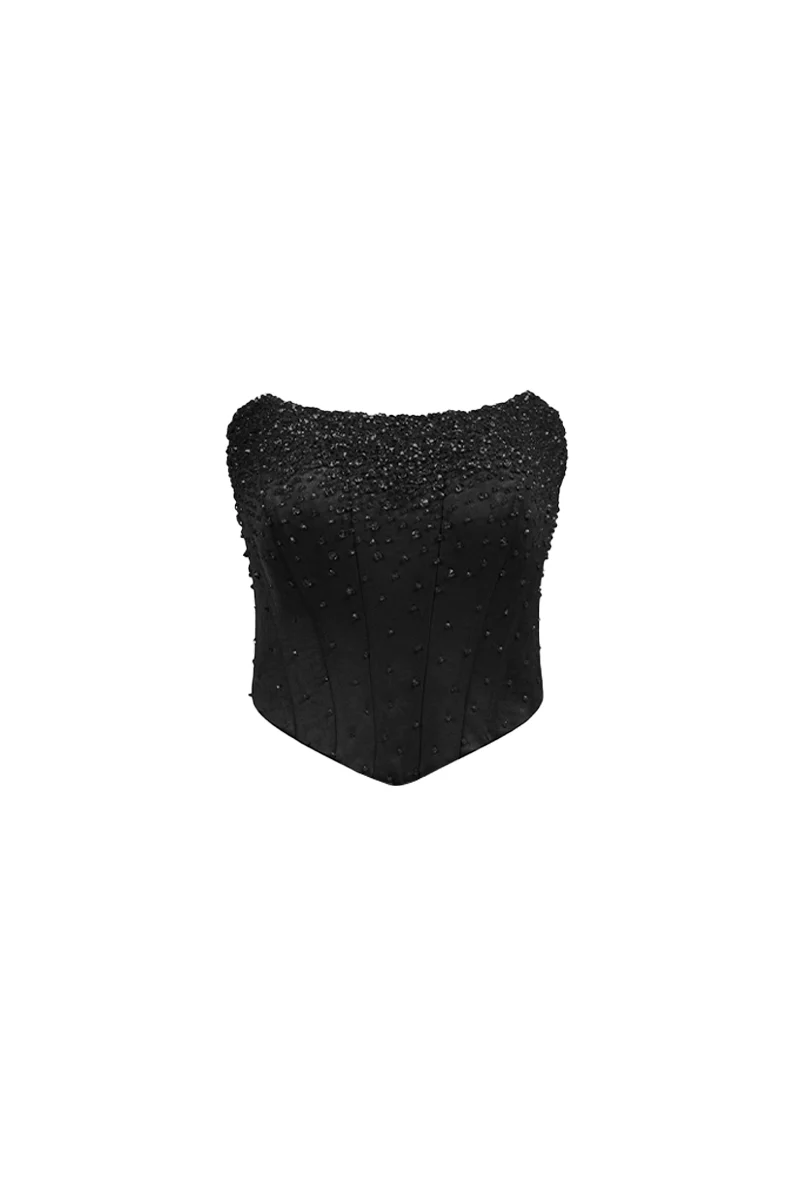 Alanna Bodycon Rhinestone Top