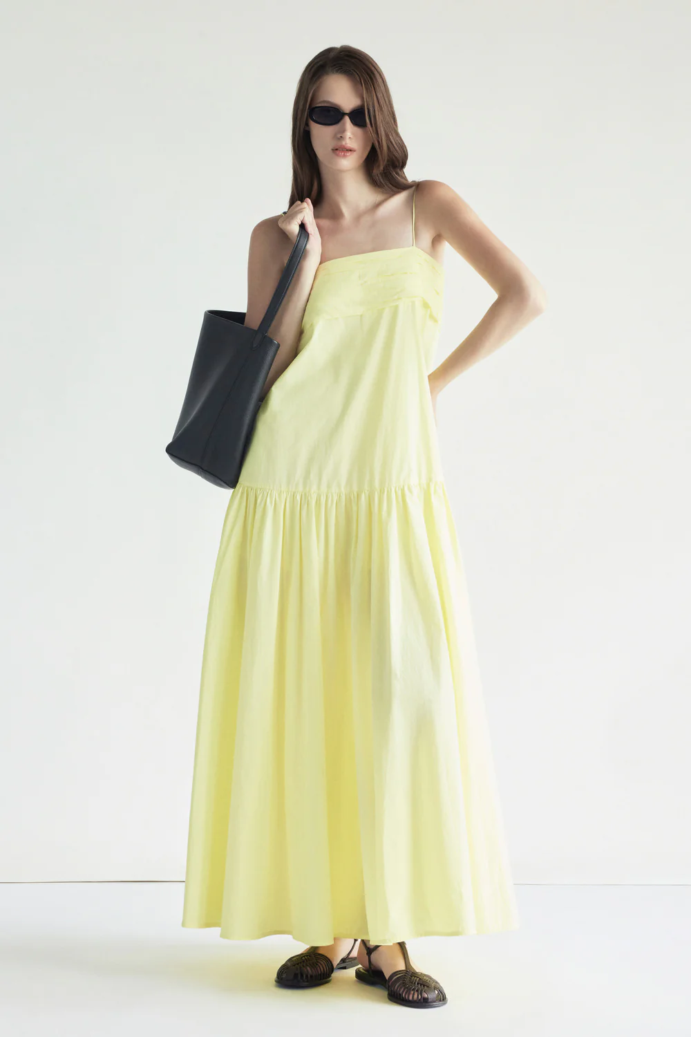 Leilani A-line Gathering Maxi Dress